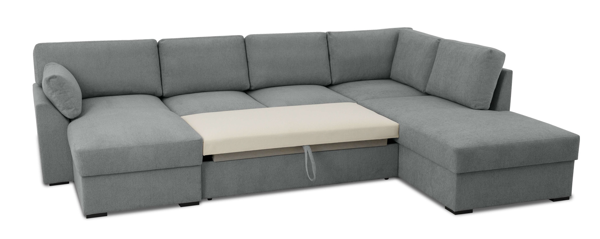 Home affaire Wohnlandschaft »Citry« Breite 309 cm, Chenille, Bettfunktion, Bettkasten, U-Form