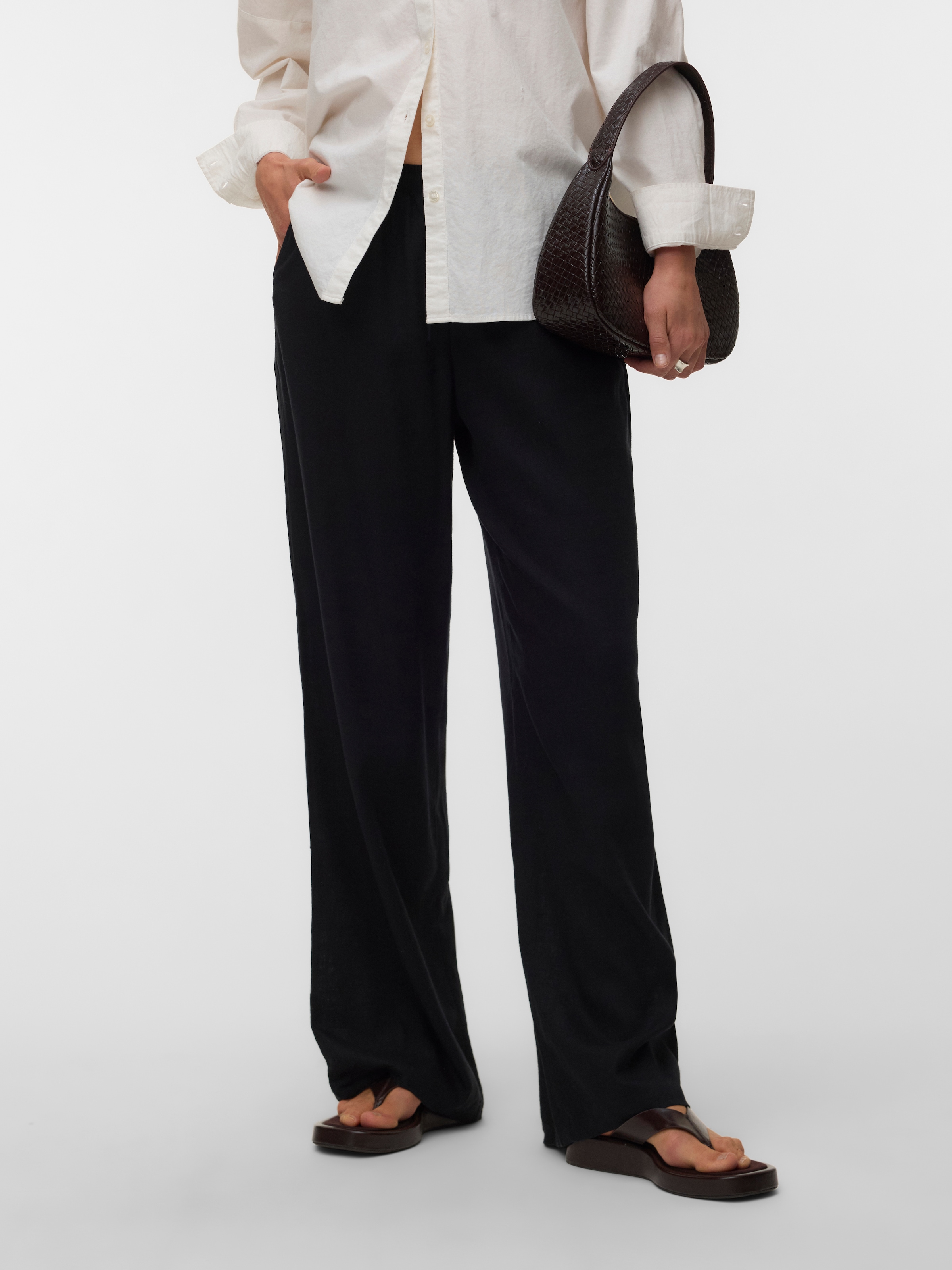 Vero Moda Schlupfhose »VMROSIE MW WIDE PANT NOOS«  Viskosemischung, oversize