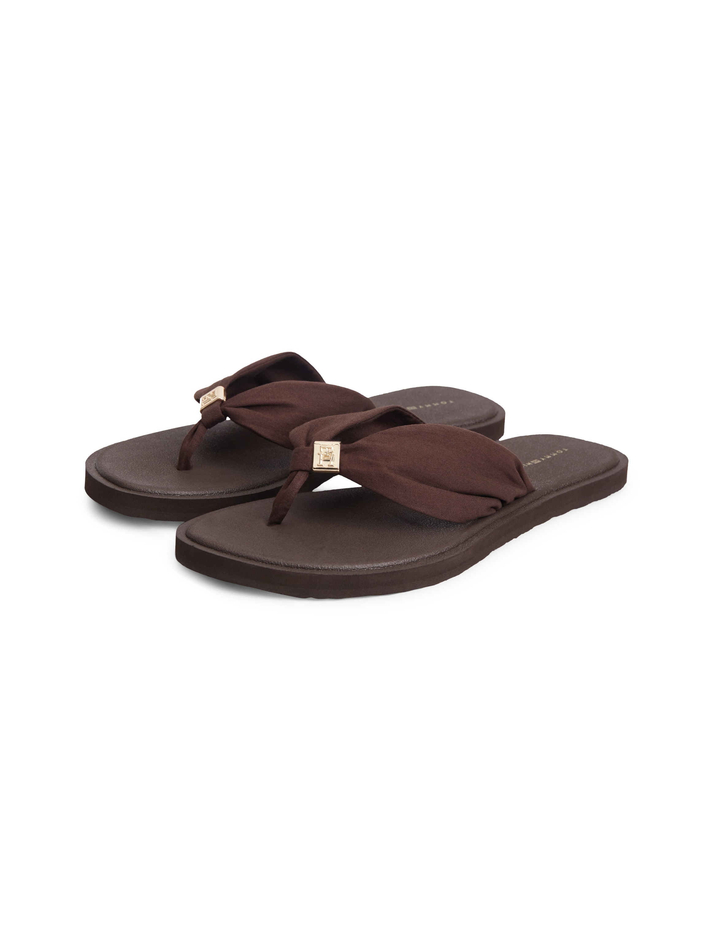 Tommy Hilfiger Zehentrenner »TH SCANDI SOFT SUMMER SANDAL«  Sommerschuh, Strandschuh mit Schmuckelement