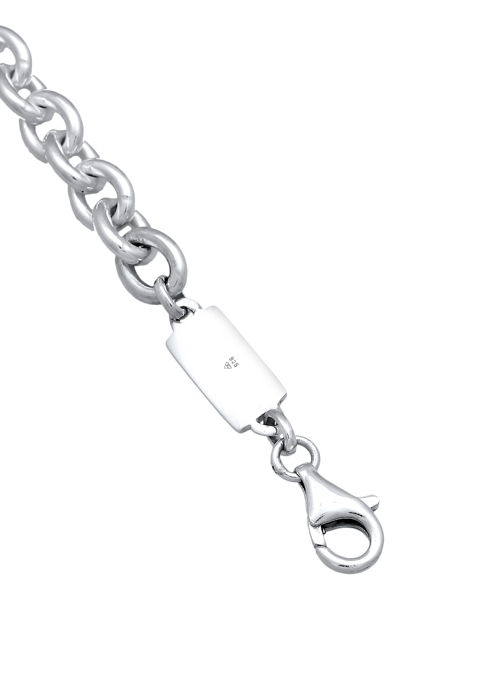 Kuzzoi Silberkette »Halskette Herren Rundanker Modern Elegant Unisex 925 Silber«