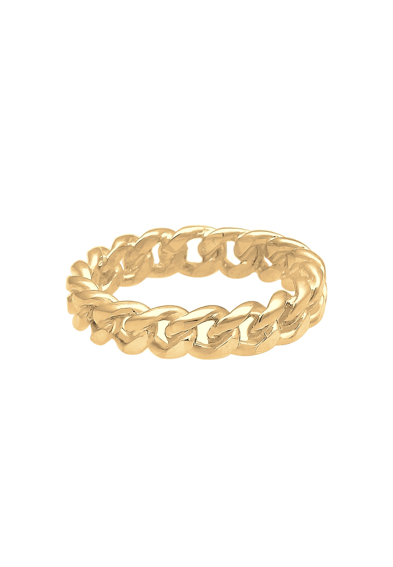 Elli Silberring »Ring Panzer Design Bandring 925 Silber«