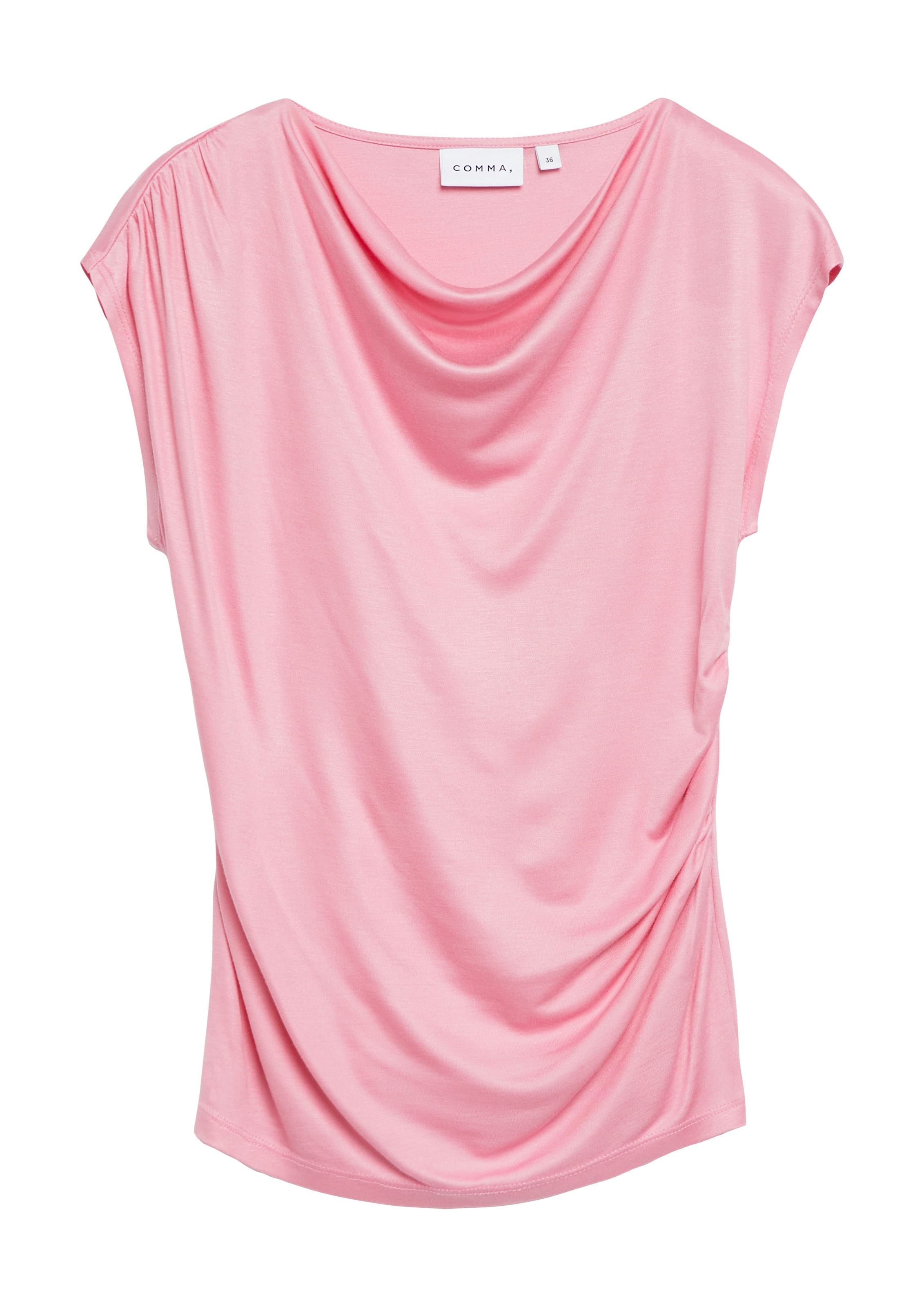 Comma Wasserfallshirt Sommershirt aus weich fließender Viskose