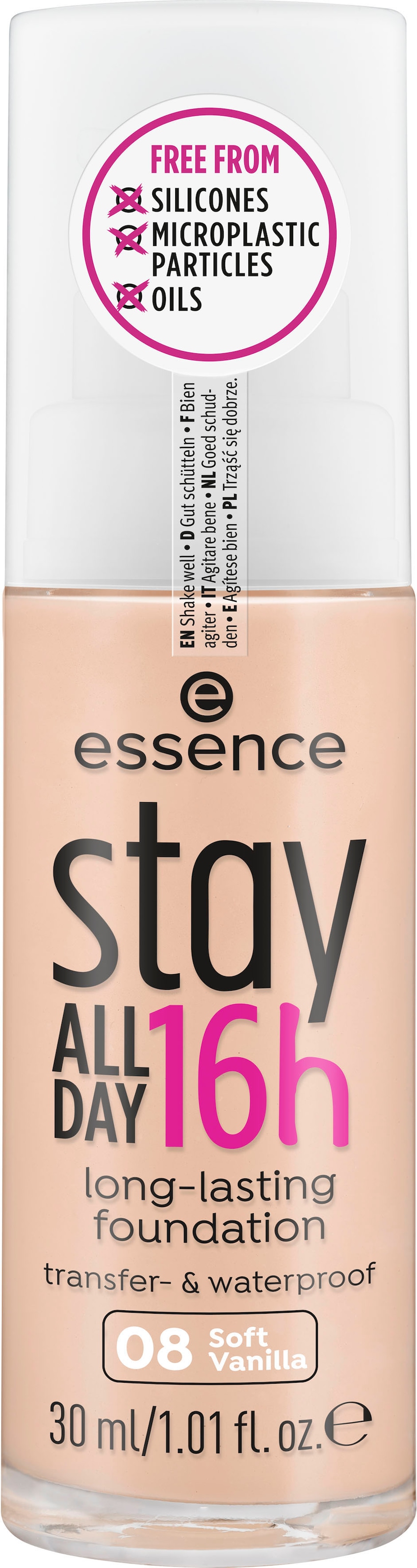 Essence Foundation »stay ALL DAY 16h long-lasting«, (Set, 3 tlg.)