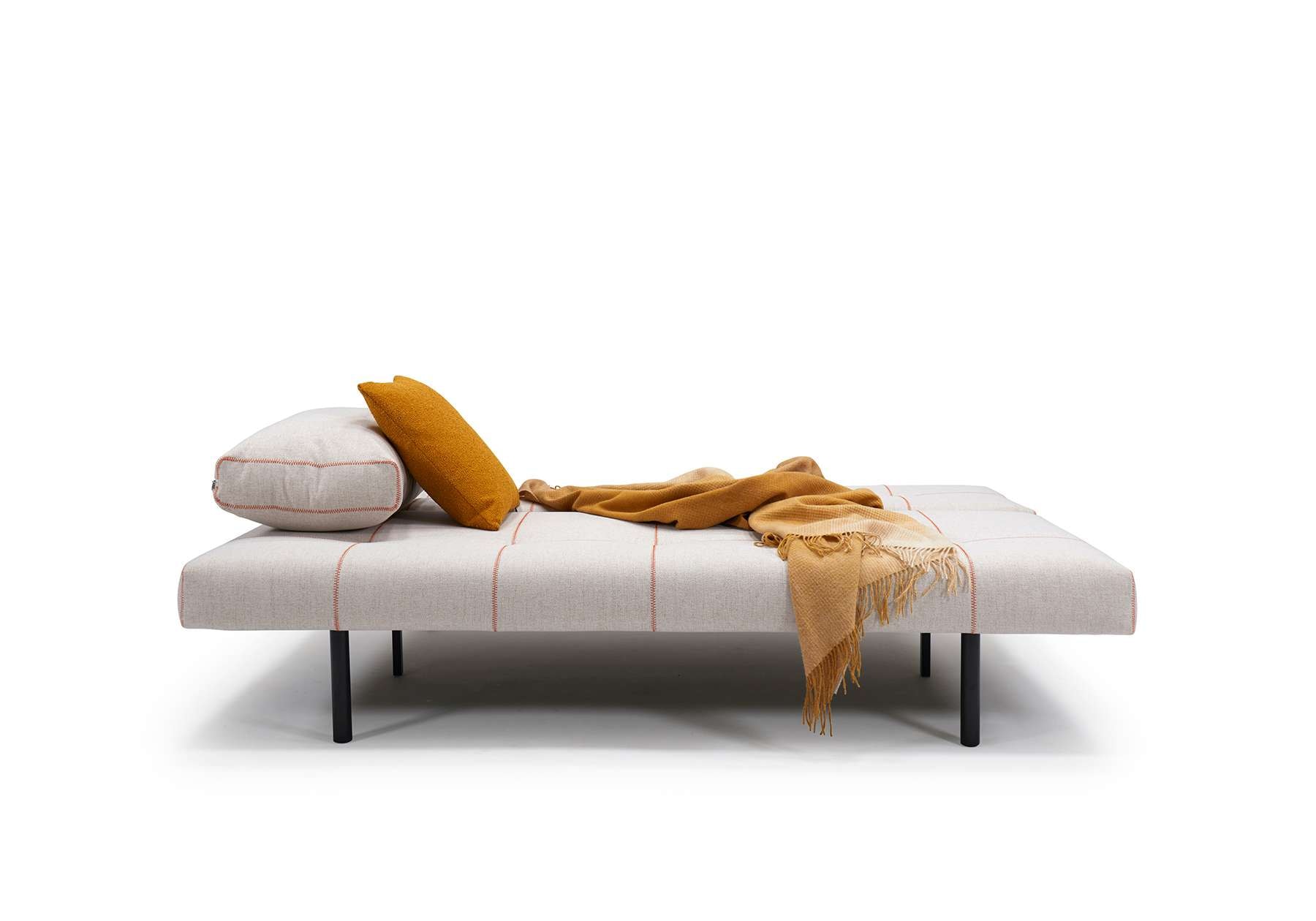 INNOVATION LIVING ™ 3-Sitzer »SIGGA X«, Dekorative offene Nähte, Detailreiches Design