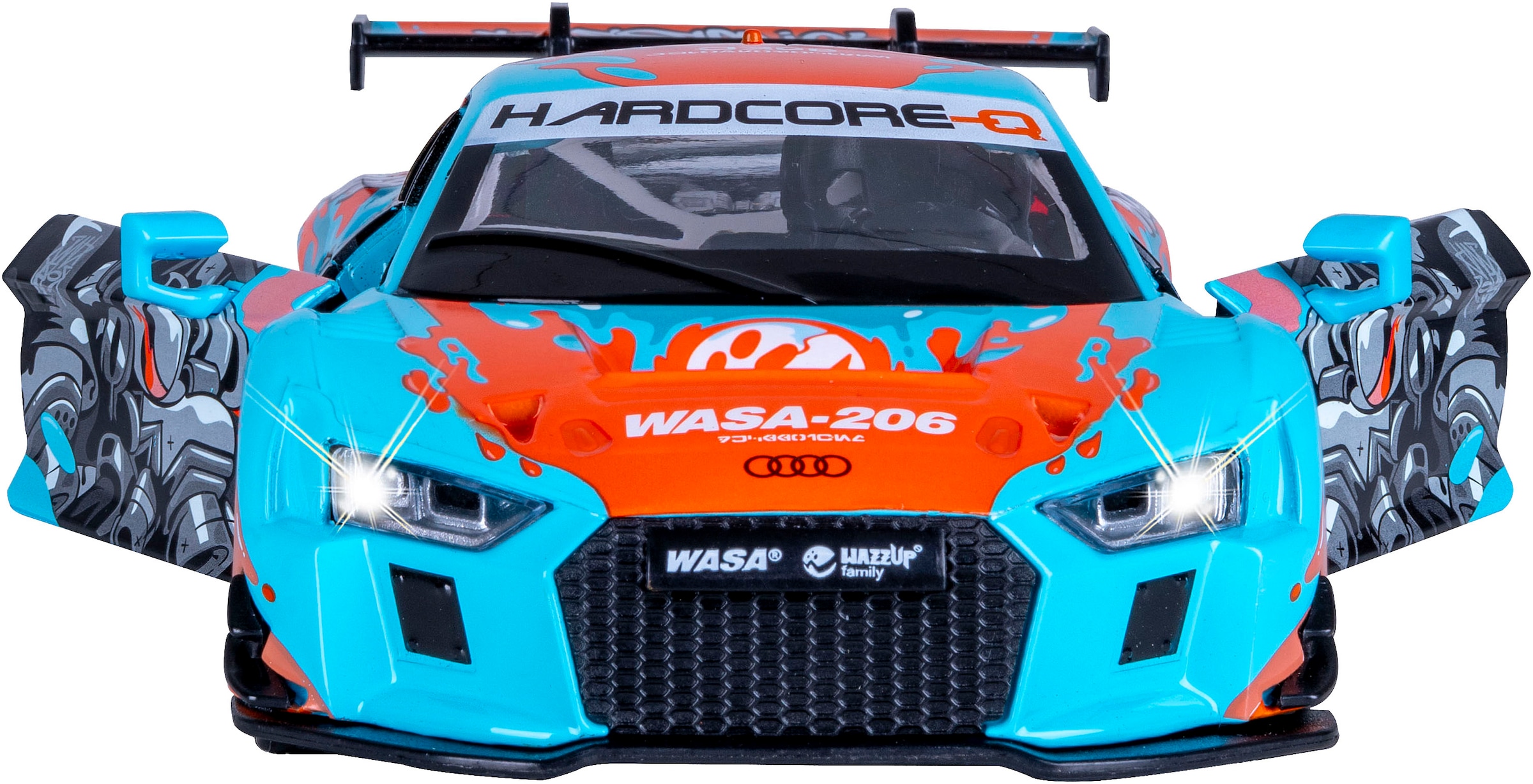 Jamara Spielzeug-Auto »Diecast, Audi R8 LMS blau inklusive Batterien« LED Licht; Maßstab 1:24
