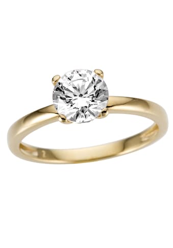 Goldring »Schmuck Geschenk Gold 333 Damenring Verlobungsring Goldring Solitär«