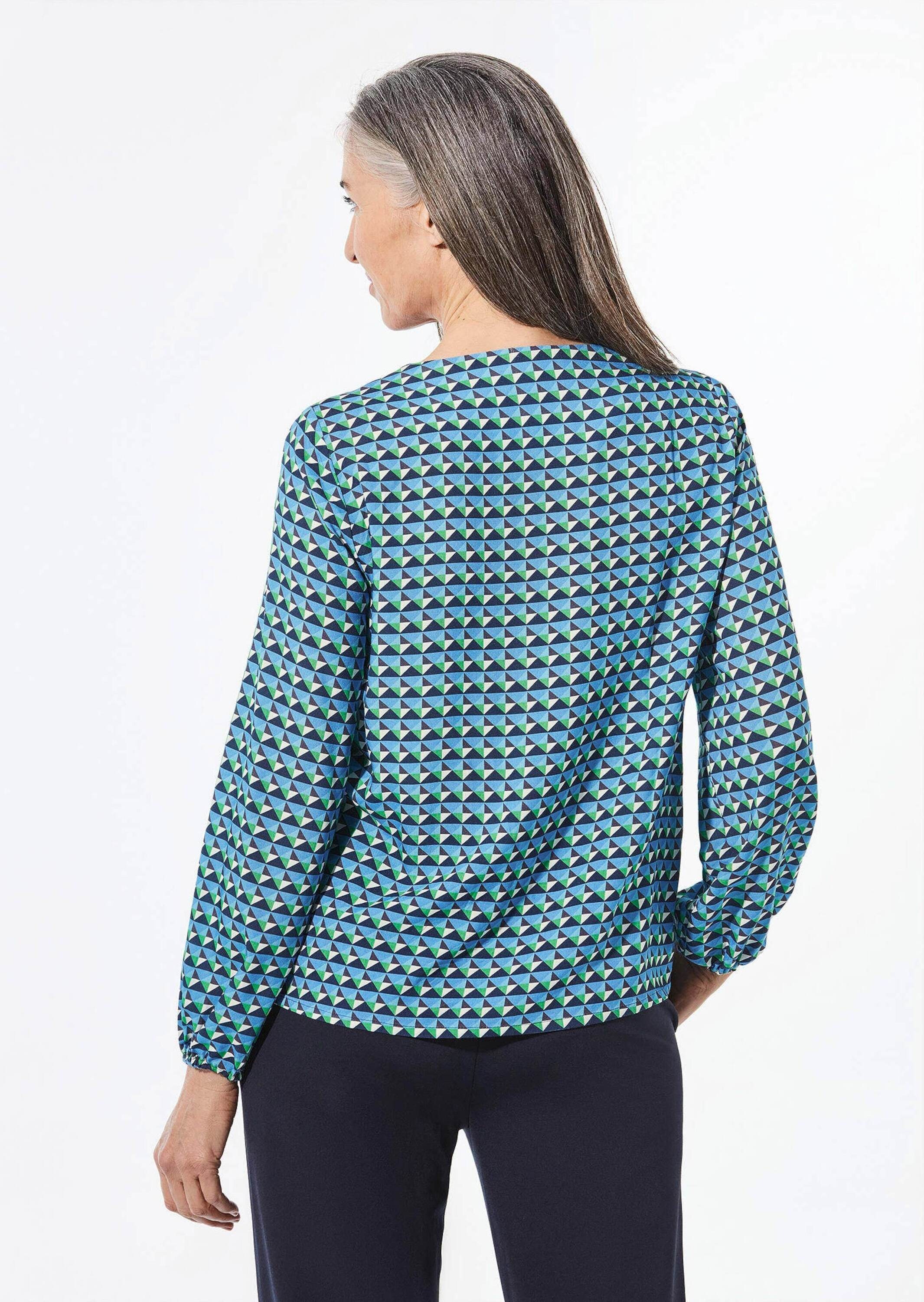 GOLDNER Kurzarmbluse »Druckbluse aus reiner Viskose« keine/nicht relevant