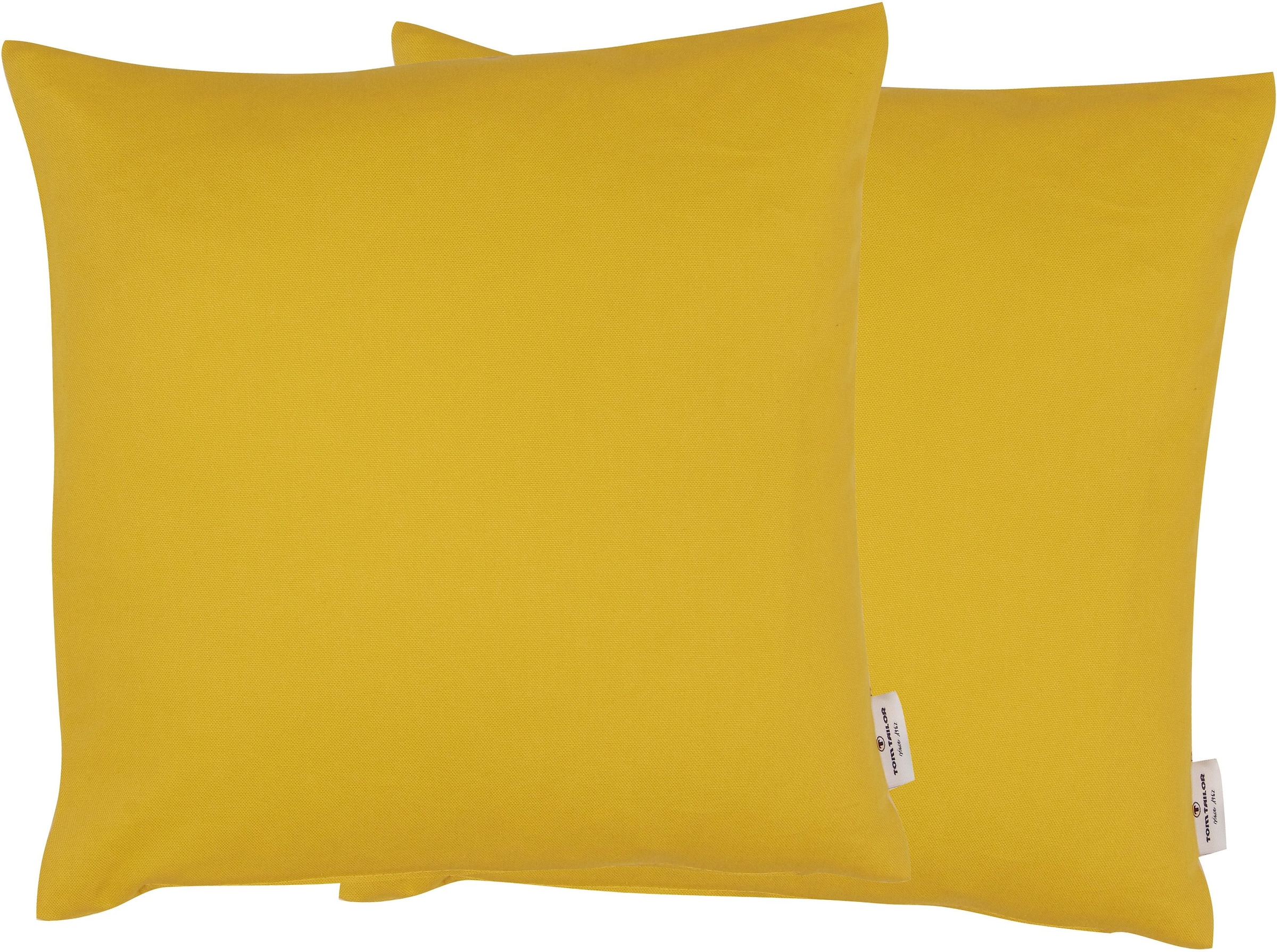 TOM TAILOR HOME Dekokissen »Dove« unifarben, Kissenhüllen ohne Füllung, 2er Pack