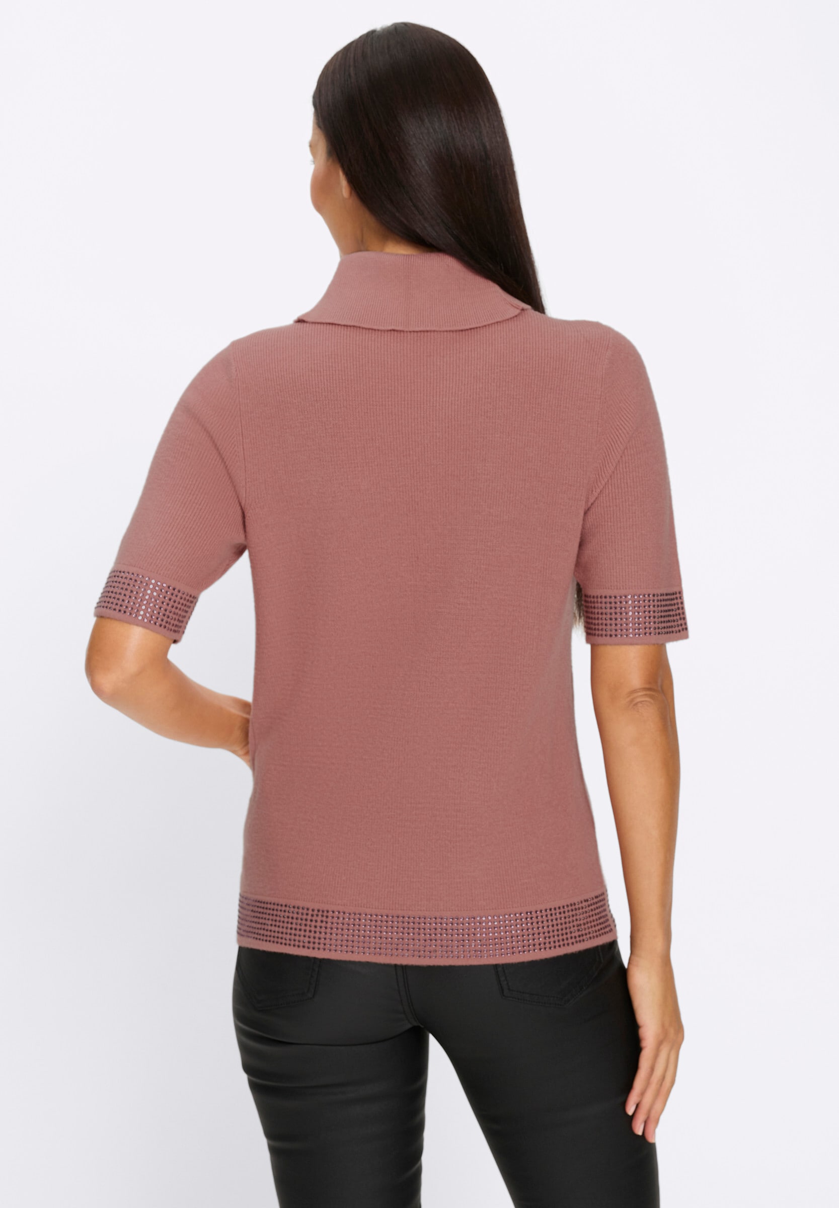 heine Strickpullover »Rollkragenpullover Rollkragenpullover mit Glitzereffekten«