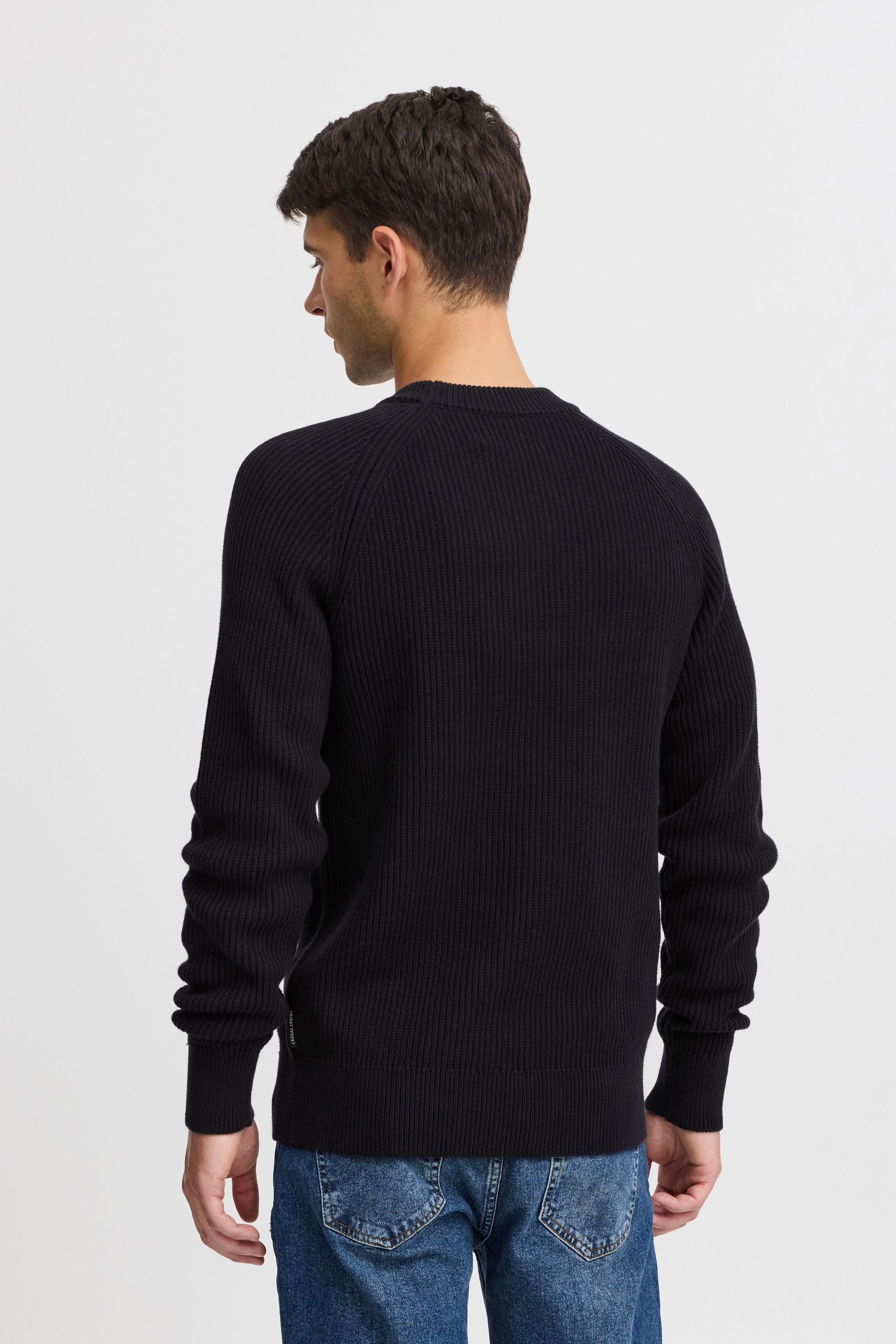 Casual Friday Strickfleece-Pullover »Strickpullover CFKRISTIAN raglan rib crew neck knit«
