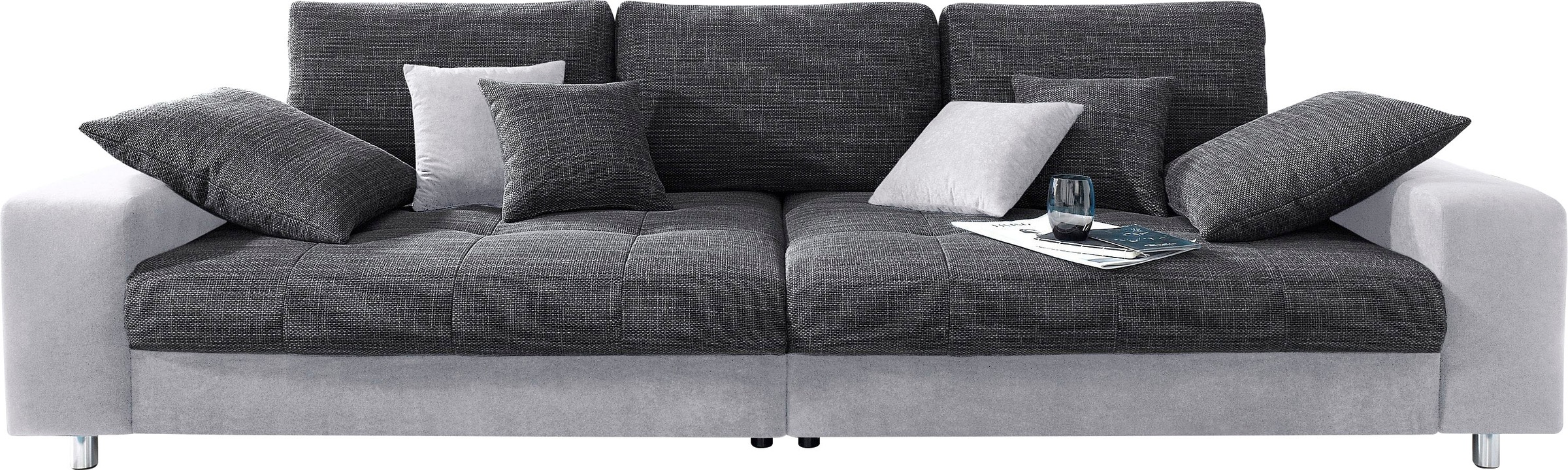 bestellen mit auf Kopfstützen Big-Sofa verstellbare mehrfach Jockenhöfer Gruppe Sitzkomfort Wellenfederung, und Raten »Trento«,