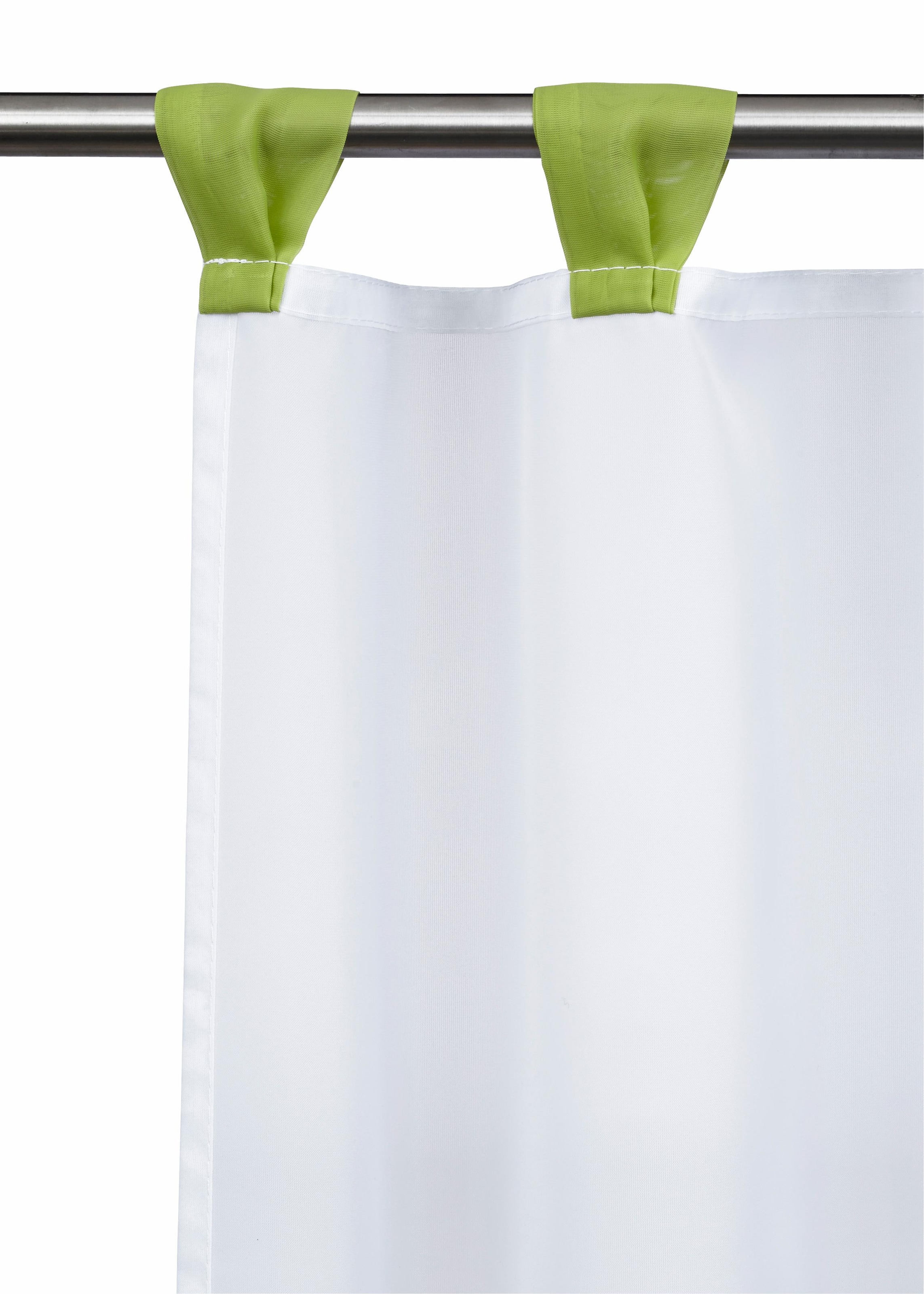 my home Scheibengardine »Bitola« Schlaufen 1 Stk. tlg. Fertiggardine, transparent