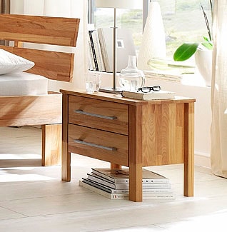 Home affaire Nachtkonsole "Modesty Nachtkonsole, überzeugt durch sein klares, schlichtes Design" Massivholz, Skandinavisches Design, Robust, stabil, FSC zertifiziert