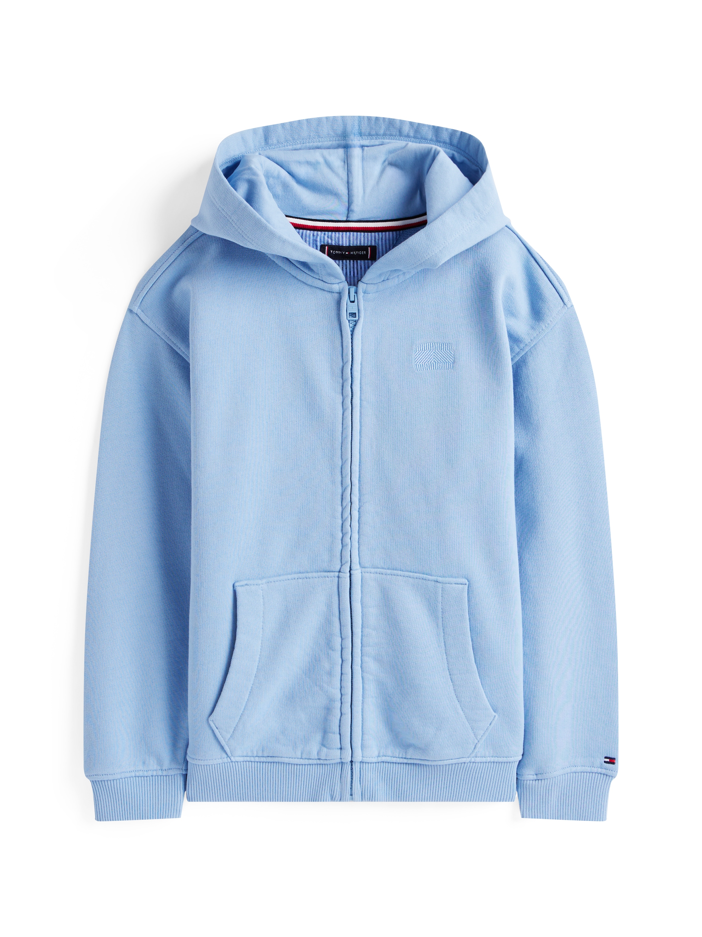 Tommy Hilfiger Kapuzensweatjacke »TONAL FLAG EMB ZIP HOODIE«, für Kinder bis 16 Jahre, mit Kapuze