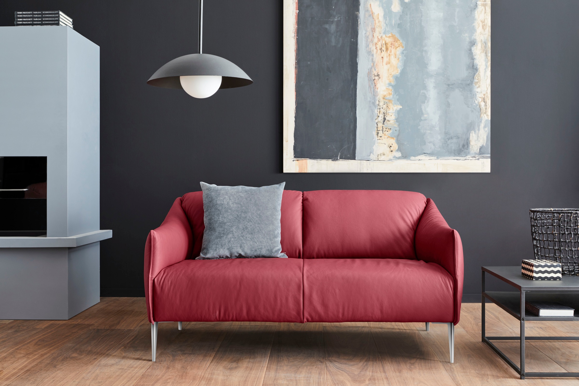 W.SCHILLIG 2-Sitzer »sally«, mit Metallfüßen in Chrom glänzend, Breite 154 cm