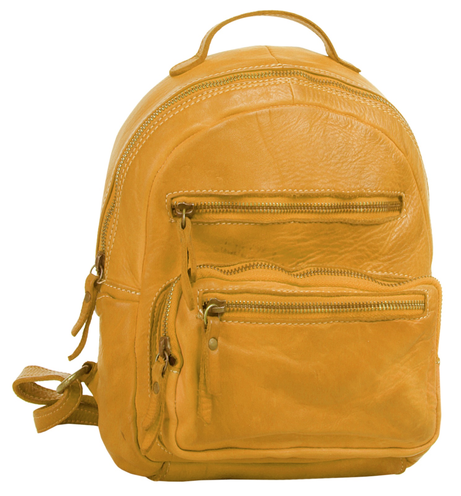 Cluty Cityrucksack, echt Leder, Made in Italy