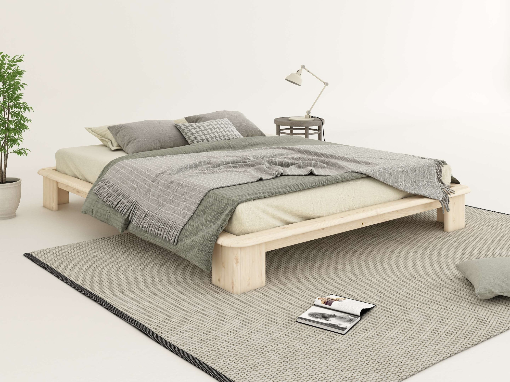 OTTO home Futonbett »Peregrin, Bett, Bettgestell, Massivholzbett« inklusive Lattenrost, aus massiver Kiefer, FSC®