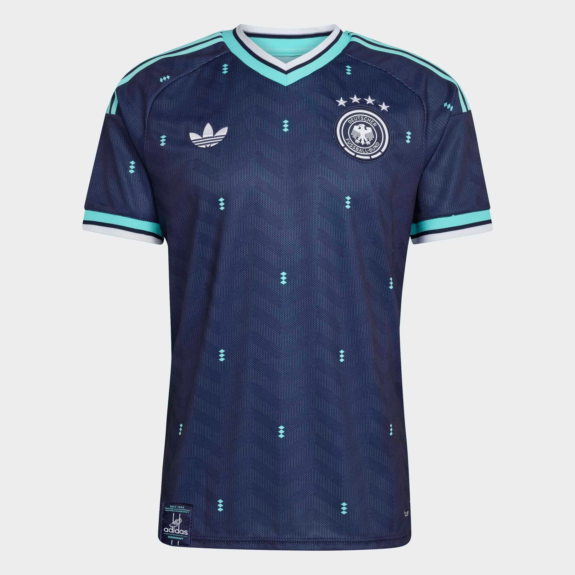 adidas Performance Fußballtrikot »DEUTSCHLAND 26 AUSWÄRTSTRIKOT« mit Climacool® Technologie, V-Ausschnitt, mit geripptem Bund