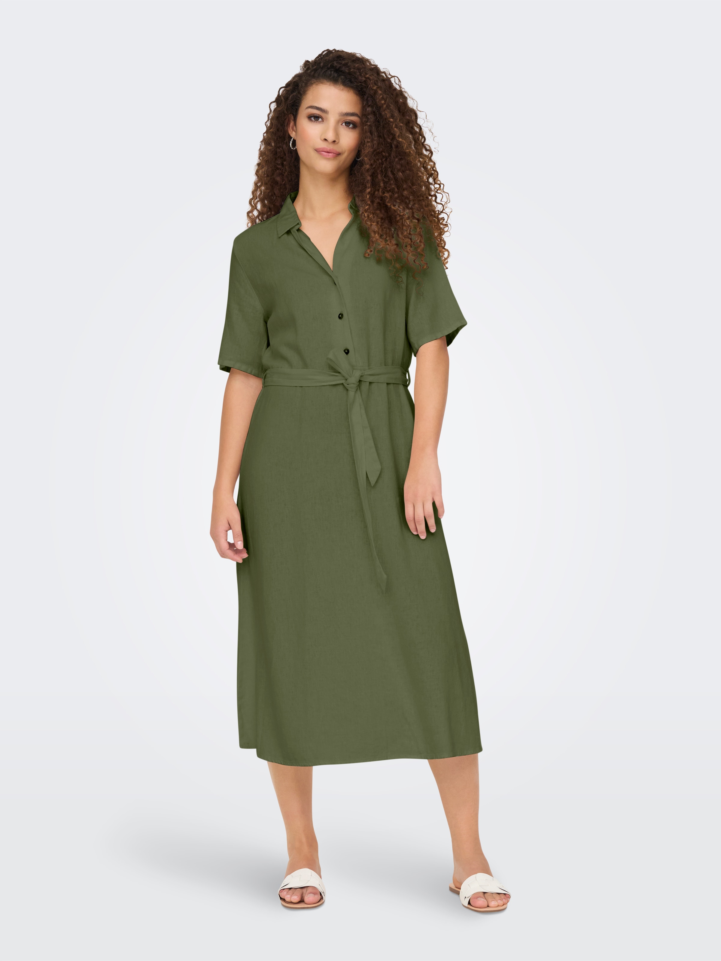 JDY Blusenkleid »JDYSAY 2/4 MIDI SHIRT DRESS WVN NOOS«