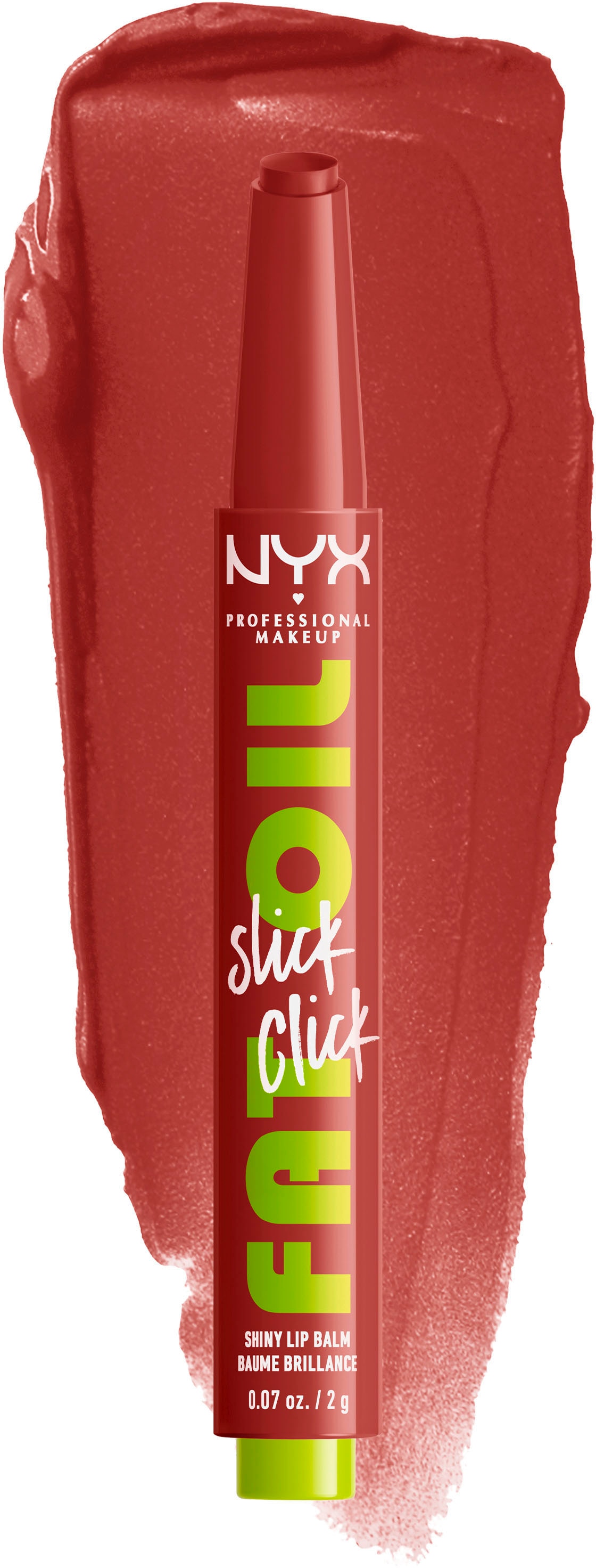 NYX Lippenstift »NYX Professional Makeup Fat Oil Slick Click Going Viral«, mit natürlichen Inhaltstoffen