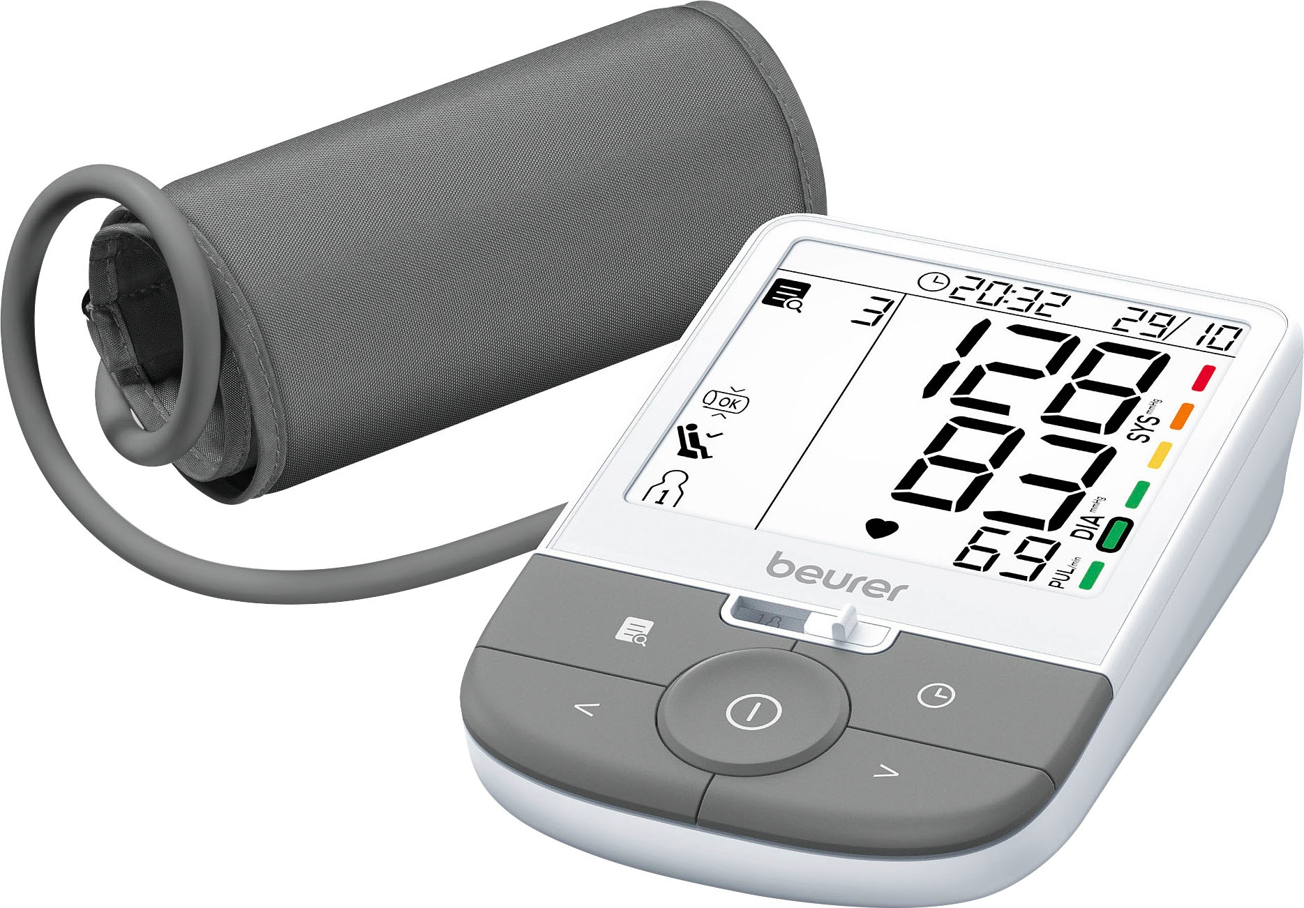 BEURER Oberarm-Blutdruckmessgerät »BM 53« mit 3 Jahren XXL Garantie