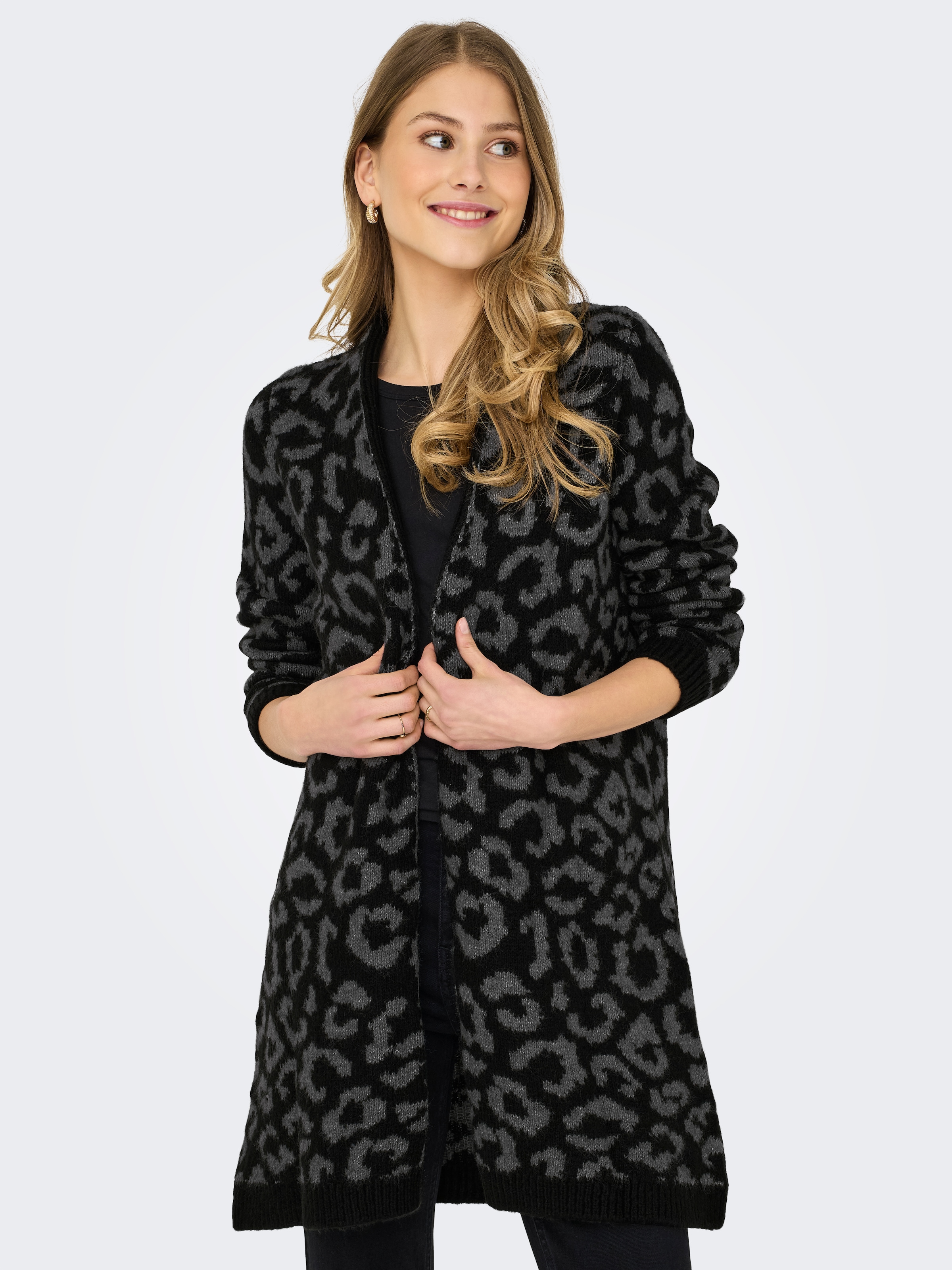 ONLY Strickjacke »ONLJADE ANIMAL AO LS CARDIGAN RP KNT«