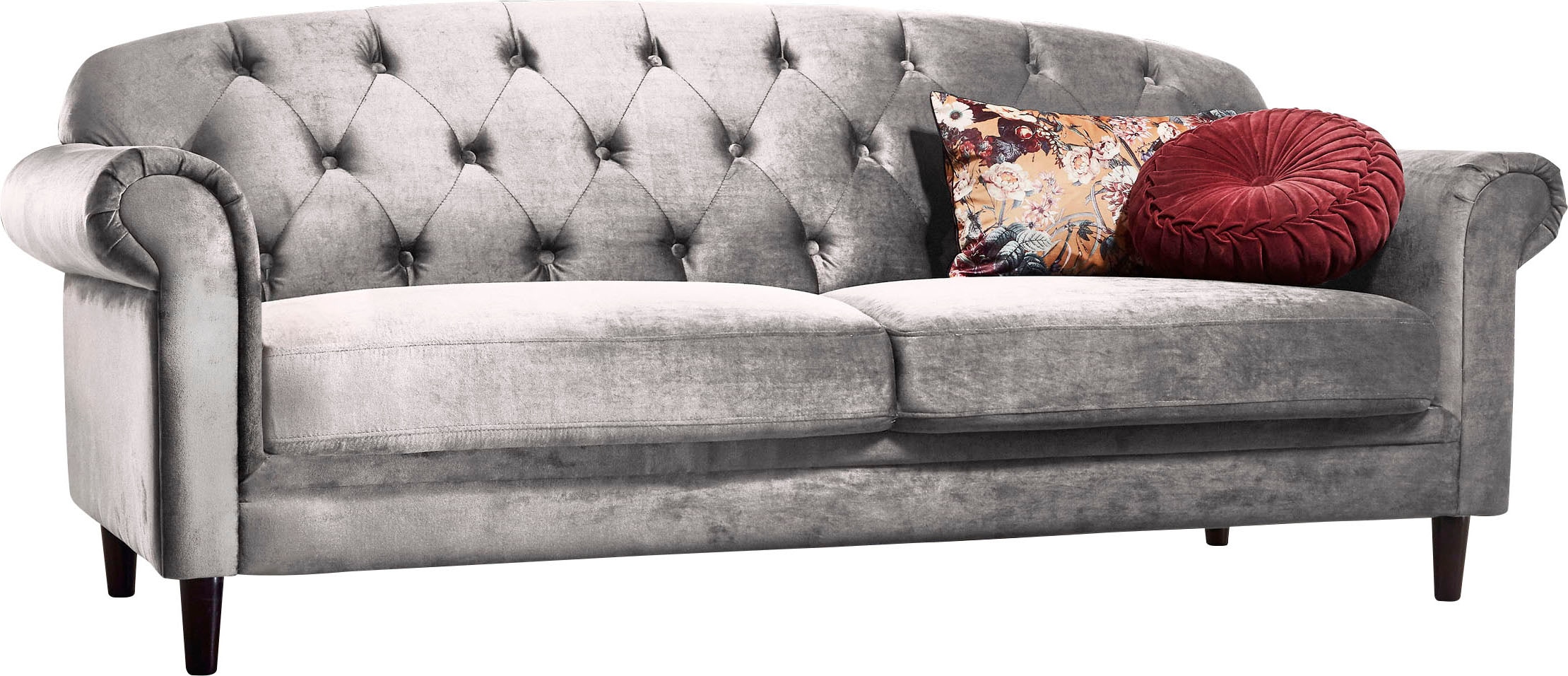 ATLANTIC home collection 2-Sitzer »Carla«, in Samtverloursbezug, mit Stauraum unter der Sitzfläche