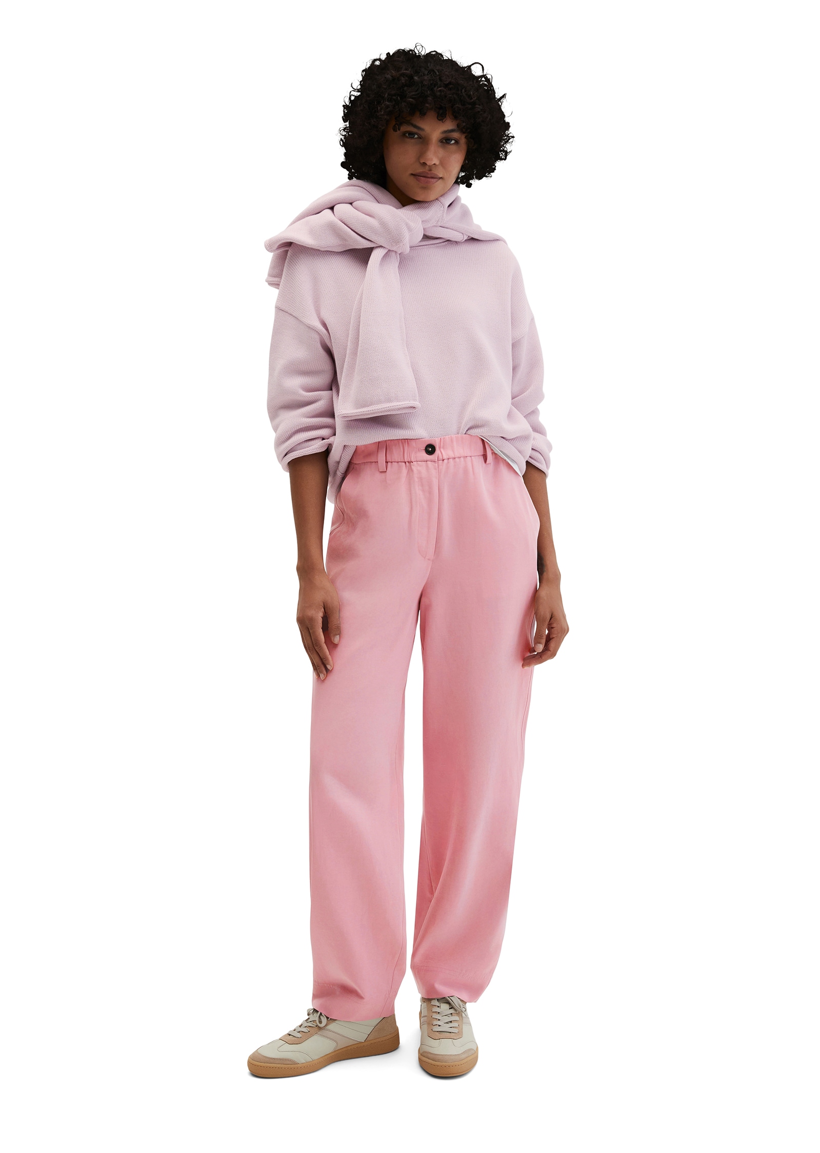 Marc O'Polo Dehnbund-Hose »MINU Barrel«  Model Minu barrel aus Lyocell-Leinen-Mix