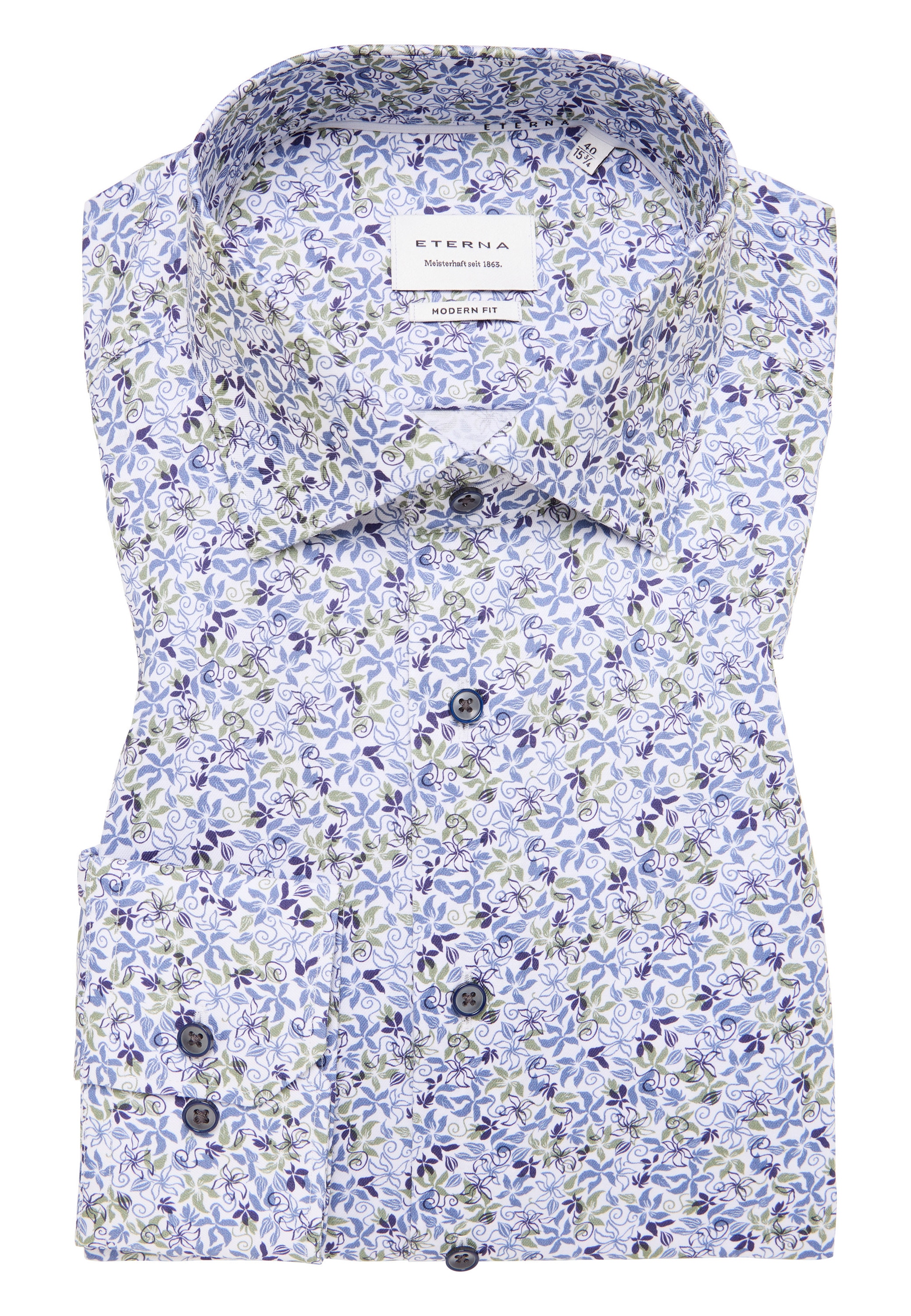 Eterna Langarmhemd »MODERN FIT«, NON IRON (bügelfrei)