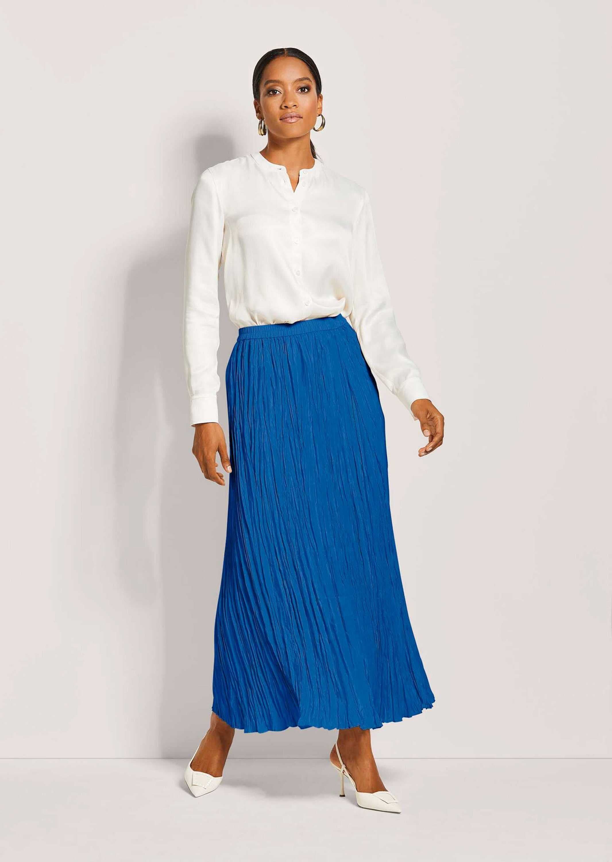 MADELEINE Midirock »Plisseerock Maxi-Rock mit Crash-Plissee«
