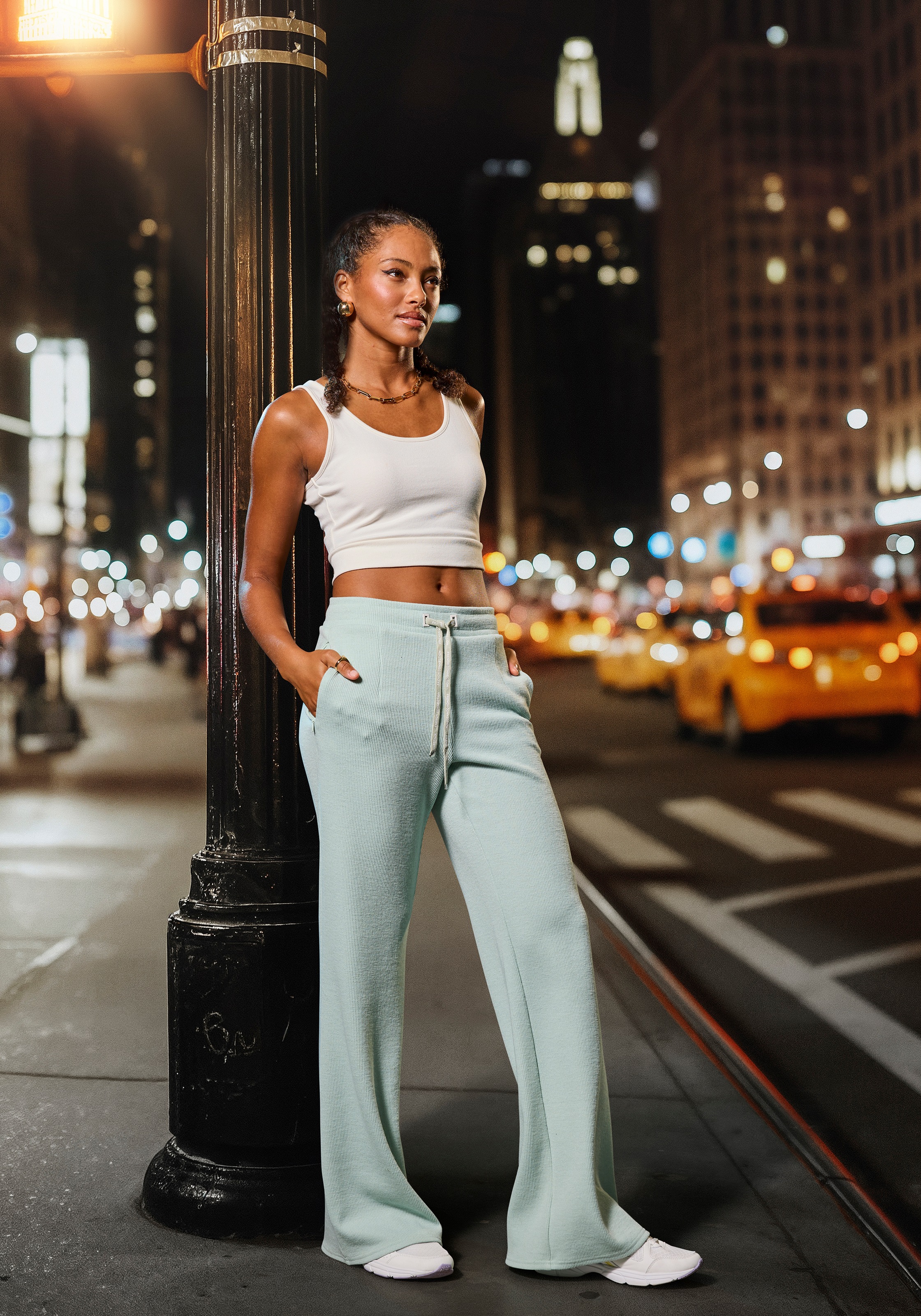 French Connection Loungepants, in gerippter Strickoptik