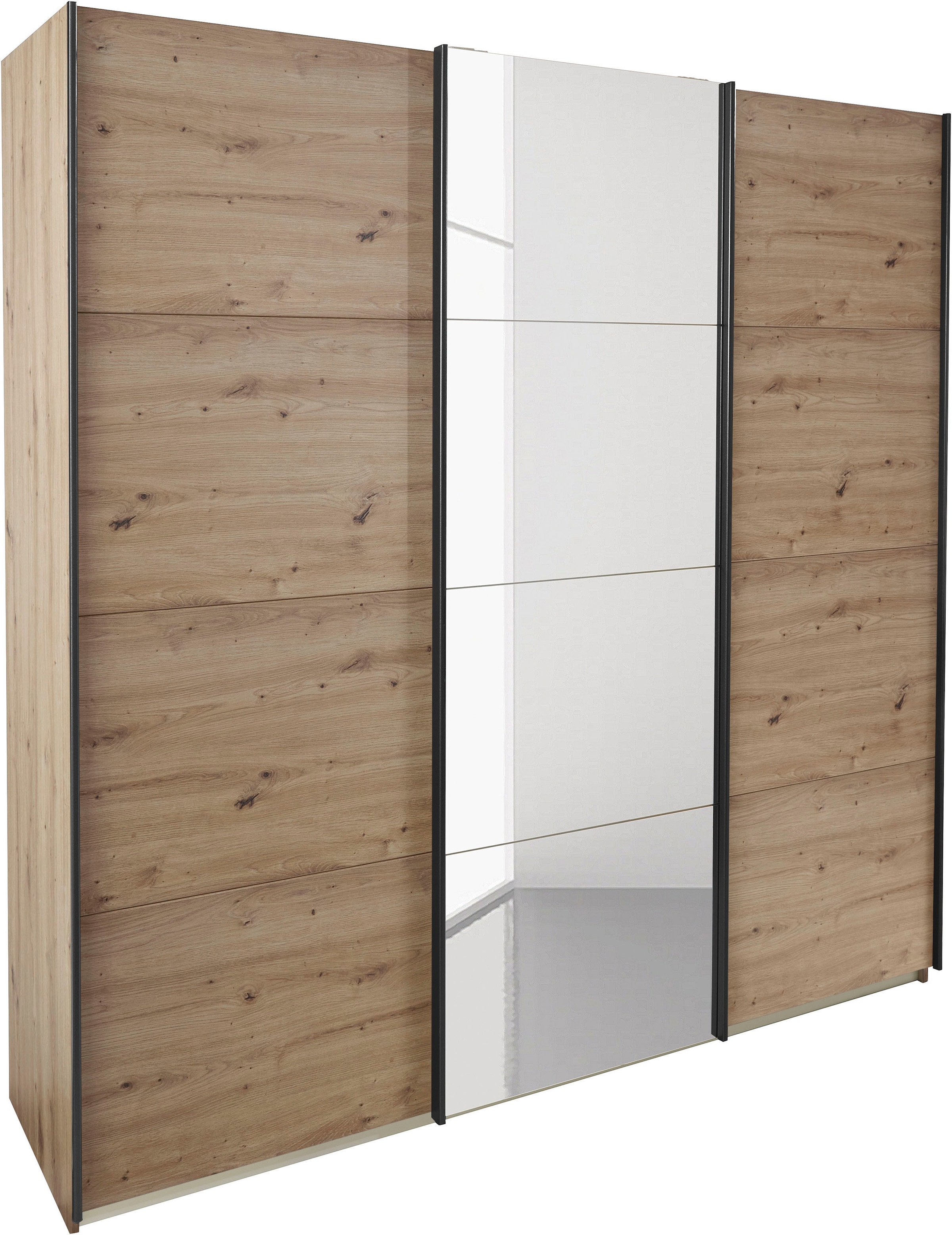 rauch Schwebetürenschrank »Kleiderschrank Schrank Garderobe TOPSELLER OTELI inkl. Inneneinteilung« Breiten 203/271/315/360 cm Höhen 210/229 cm,  mit 3 Innenschubladen sowie zusätzlichen Einlegeböden MADE IN GERMANY