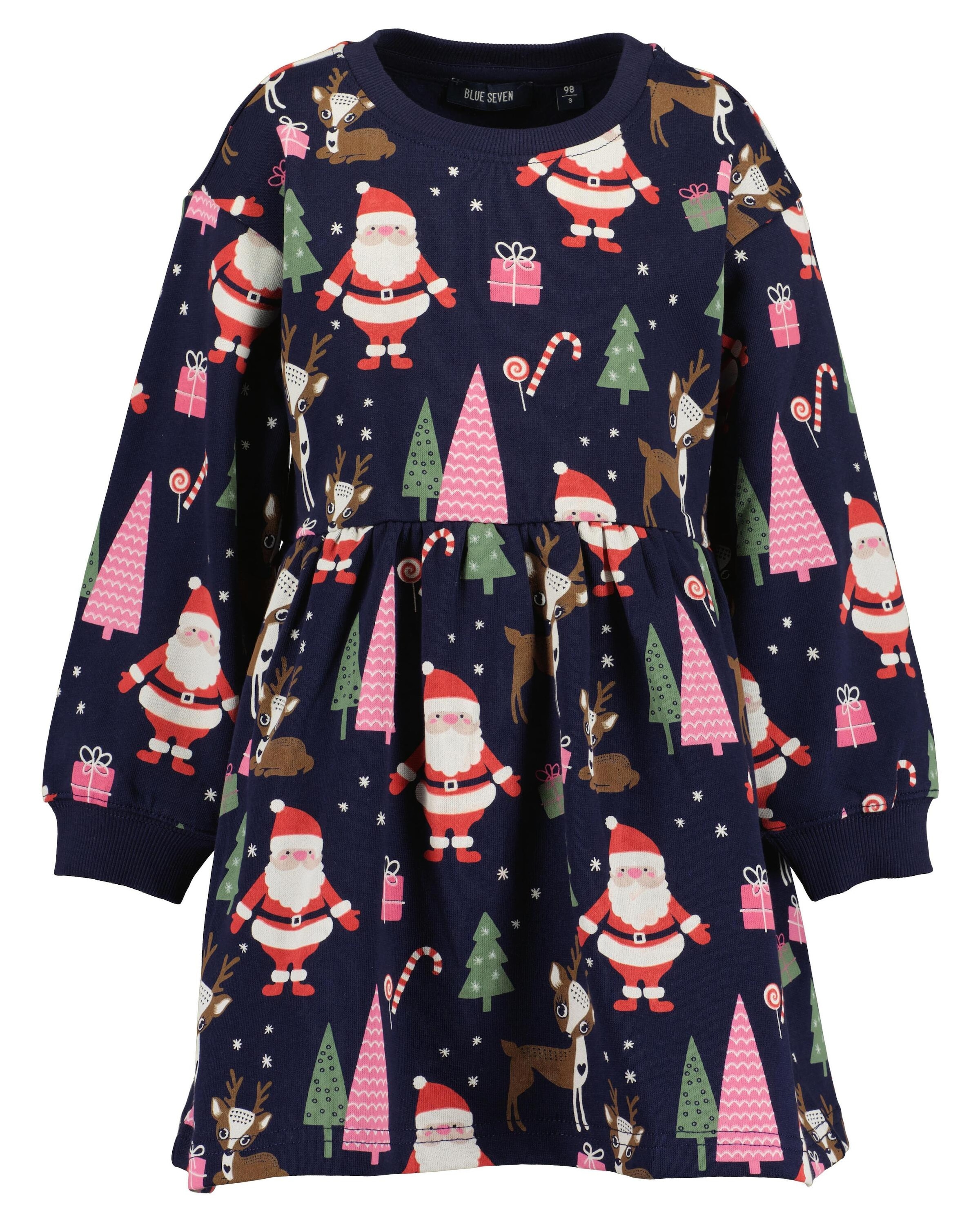 Jerseykleid »Blue Seven Mädchen Sweatkleid CHRISTMAS«, (1 tlg.)