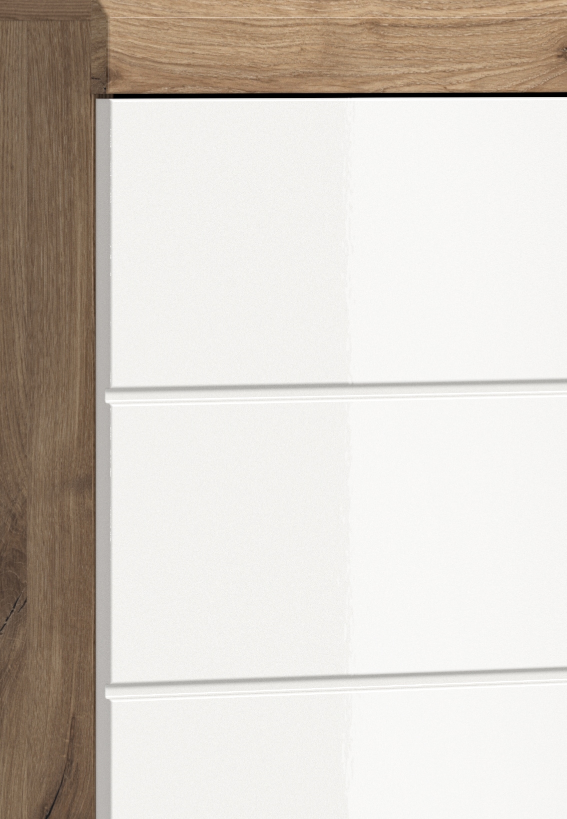 welltime Midischrank »SIENA, Breite 74cm, 4 Türen, 1 Schubkasten, 4 Fächer, MDF-Front« TOPSELLER!,  in verschiedenen Farben erhältlich, Badmöbel, Badschrank, Schrank, Bad