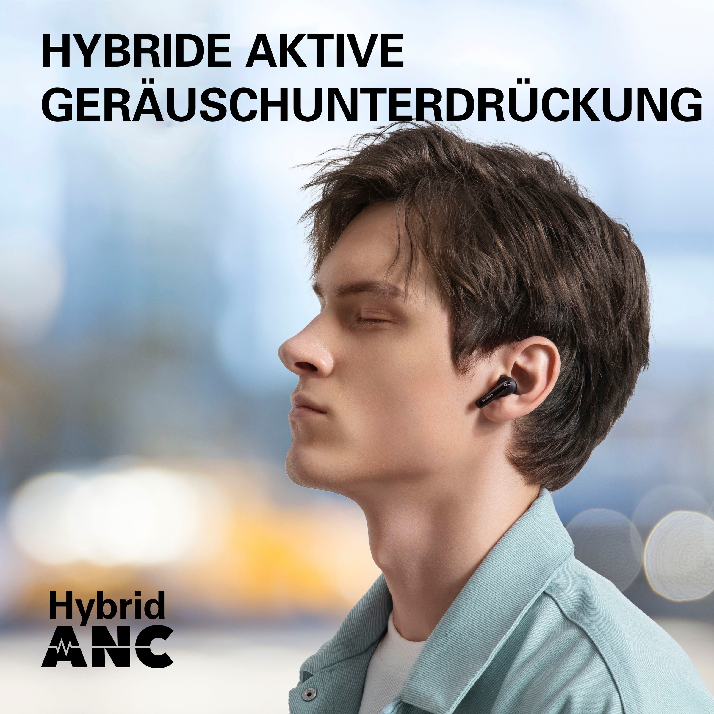 Anker Headset »SOUNDCORE Note 3i«, Bluetooth-HFP, Rauschunterdrückung-Active Noise Cancelling (ANC)-Freisprechfunktion-Transparenzmodus