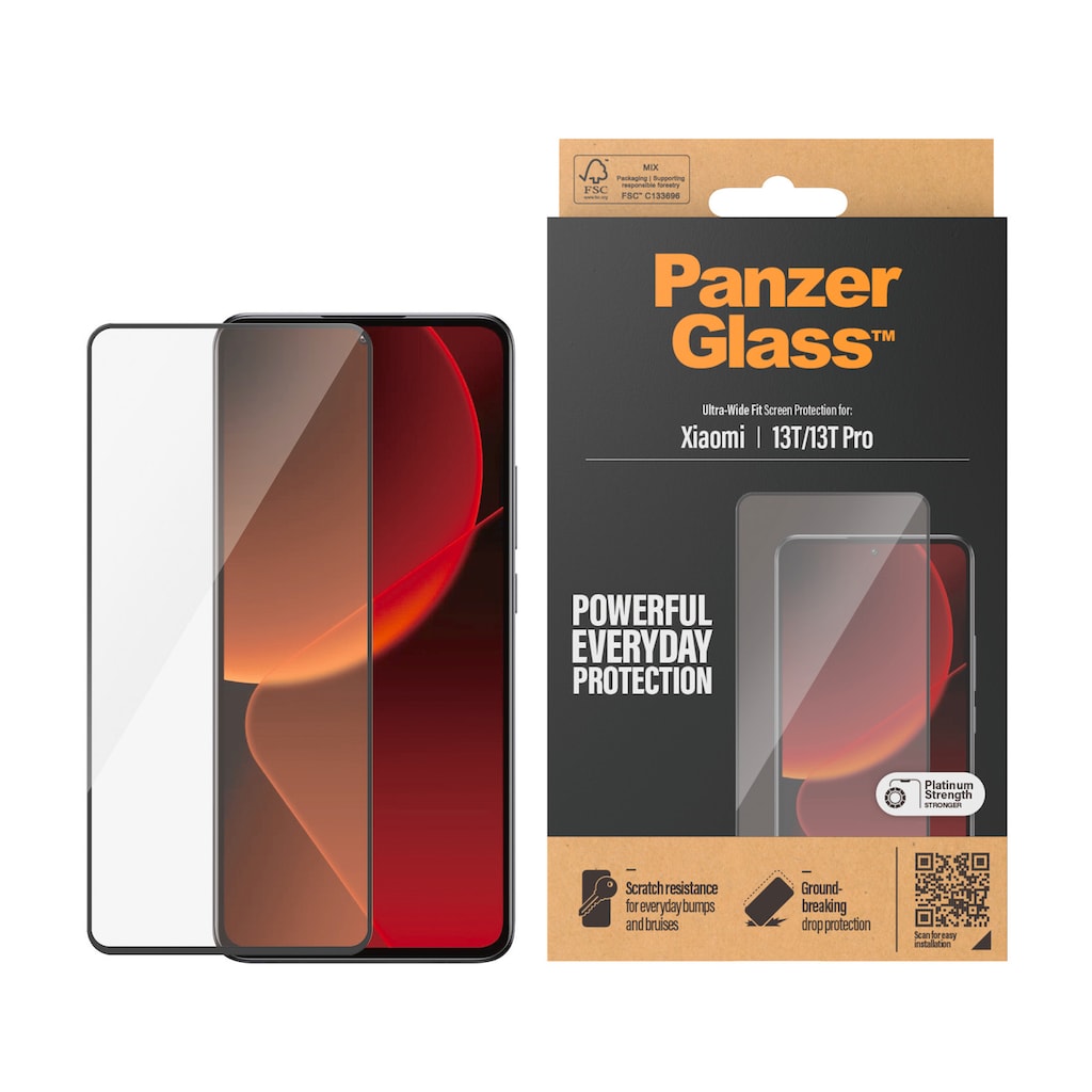 PanzerGlass Displayschutzglas »Ultra Wide Fit Screen Protector«, für Xiaomi 13T-Xiaomi 13T Pro
