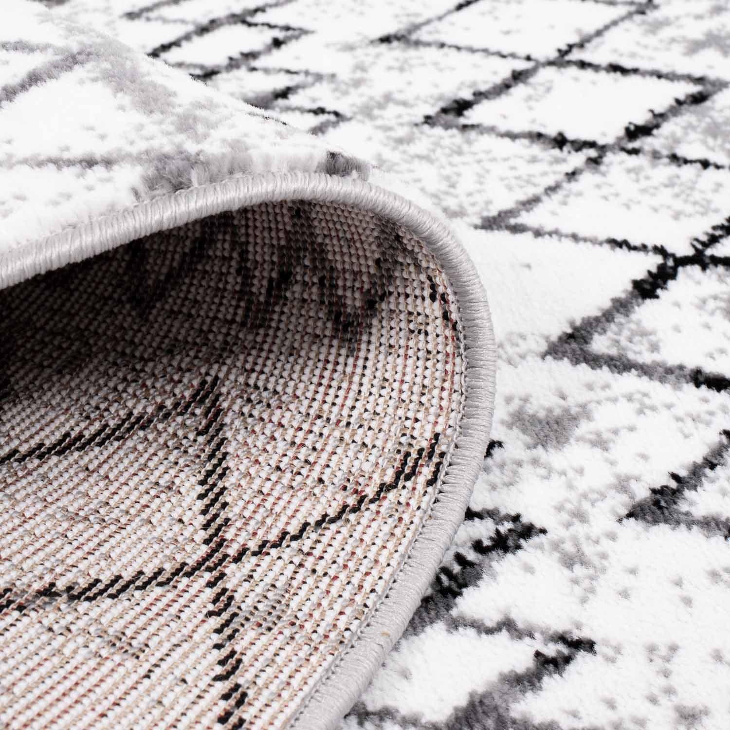 Carpet City Teppich »Timeless 7547« rechteckig 6 mm Höhe Kurzflor, Modern, Zickzack-Muster, ideal für Wohnzimmer & Schlafzimmer