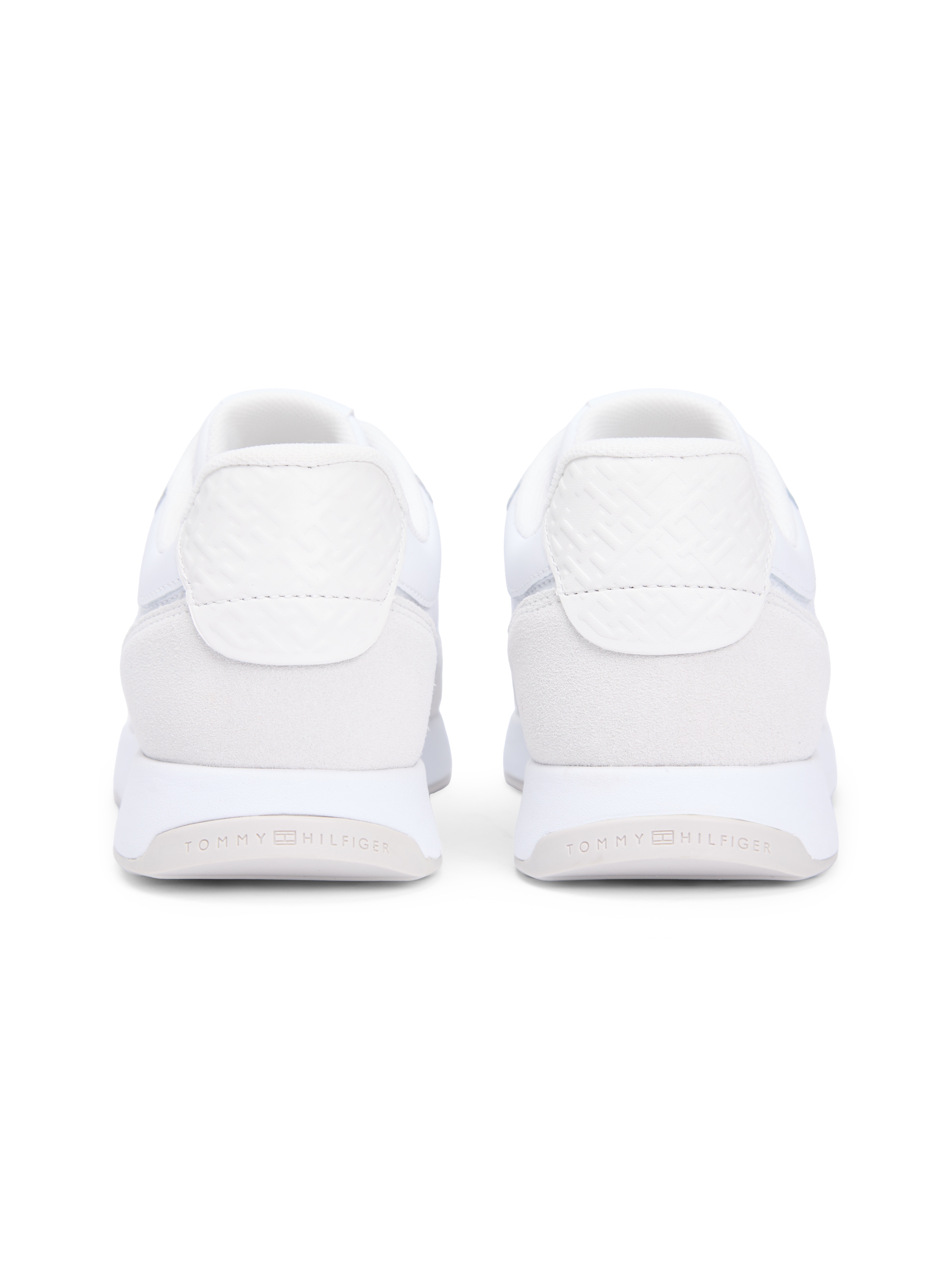 Tommy Hilfiger Plateausneaker »MONOGRAM MIX MATERIAL RUNNER«  , Freizeitschuh, Halbschuh, Schnürer mit seitlichem Logoschriftzug