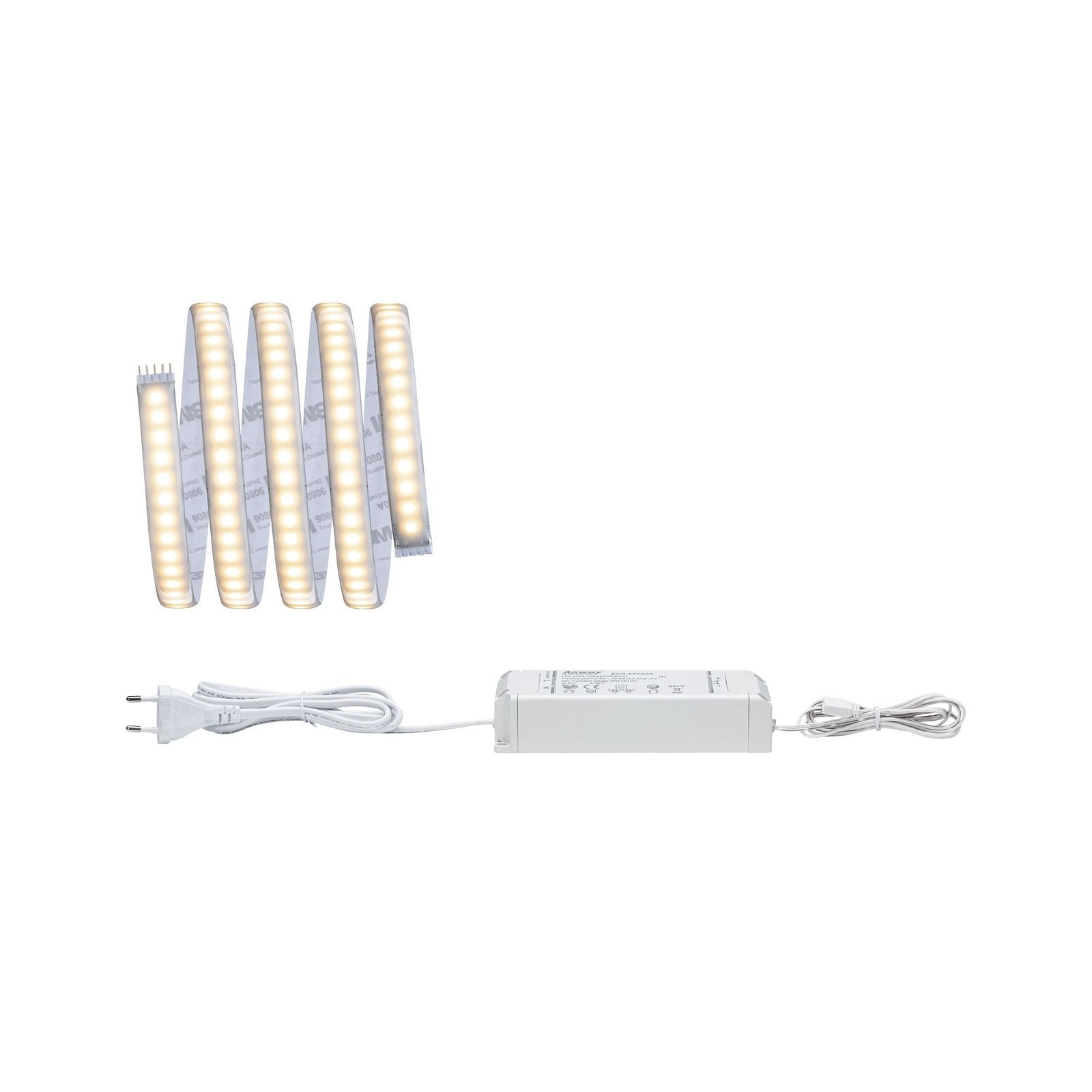 Paulmann LED-Streifen »MaxLED 1000 Basisset 1,5m 20W 230/24V 60VA Silber Kunststoff«, 1 St.-flammig