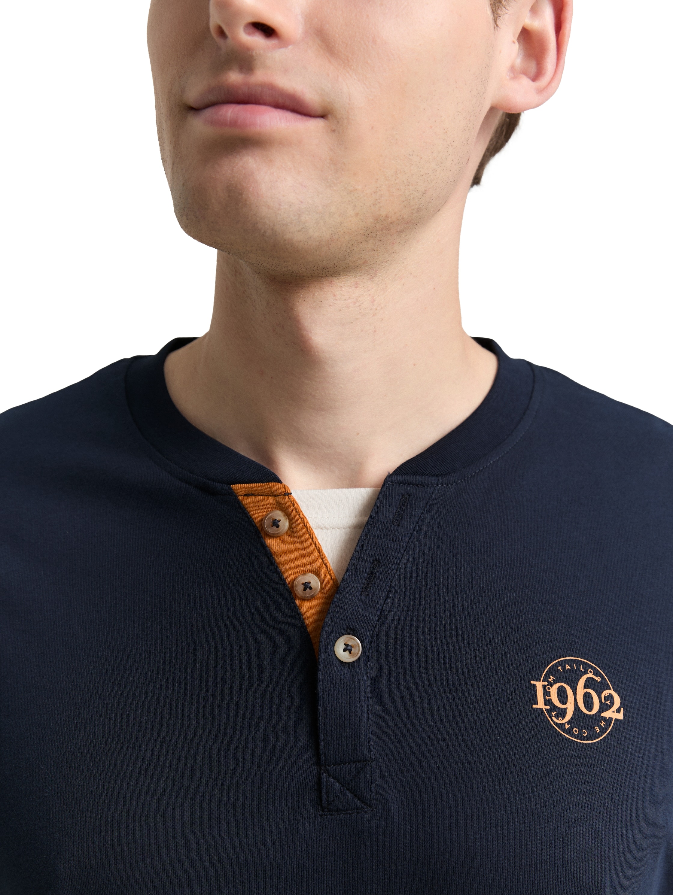 TOM TAILOR Langarmshirt mit Logo Print