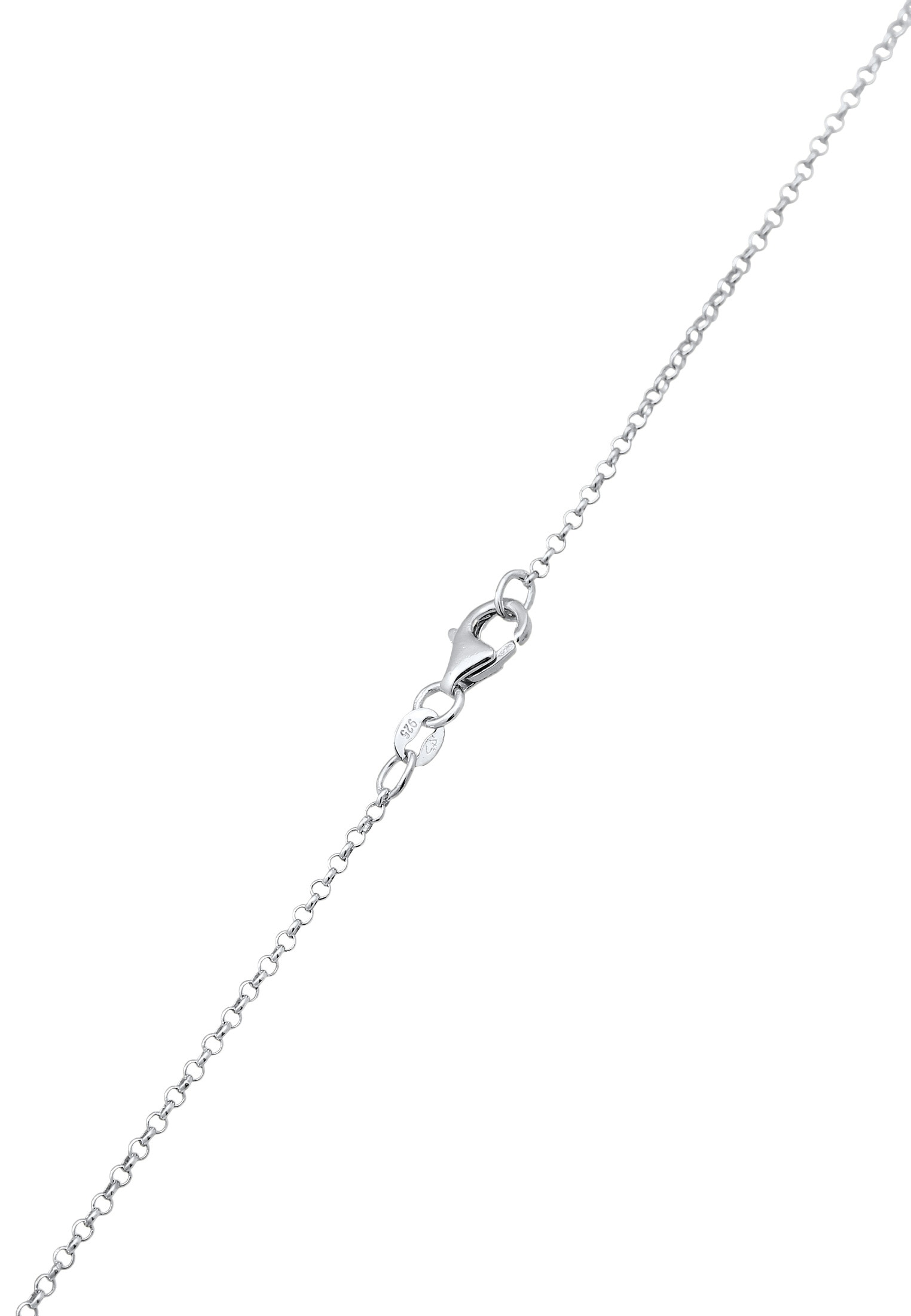 Elli Lange Kette »Halskette Synthetische Perle Rund Klassik 925 Silber«