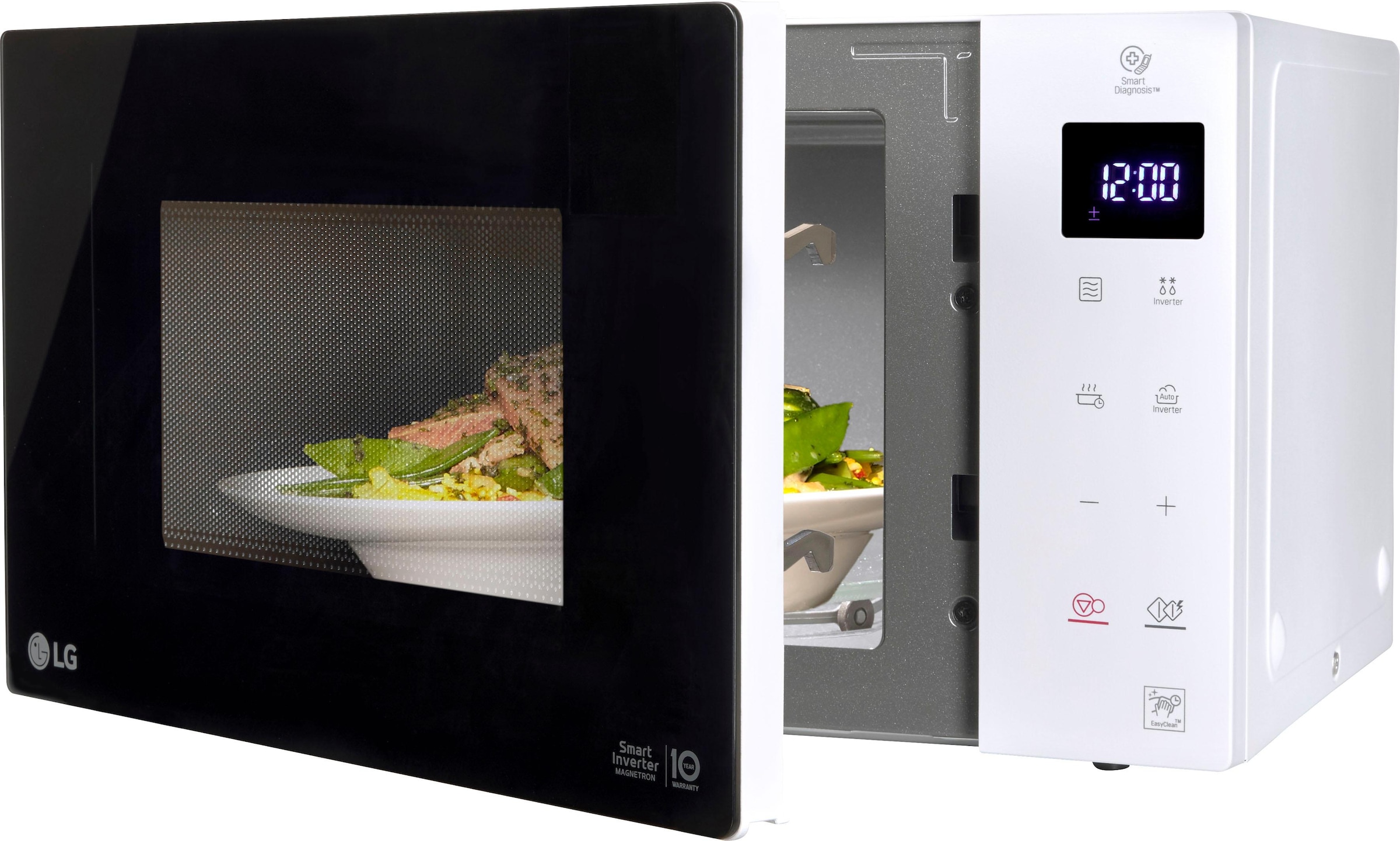 LG Mikrowelle »MH 6535 GIS«, Grill, 1000 W, Smart Inverter Technologie,  echte Glasfront mit 3 Jahren XXL Garantie