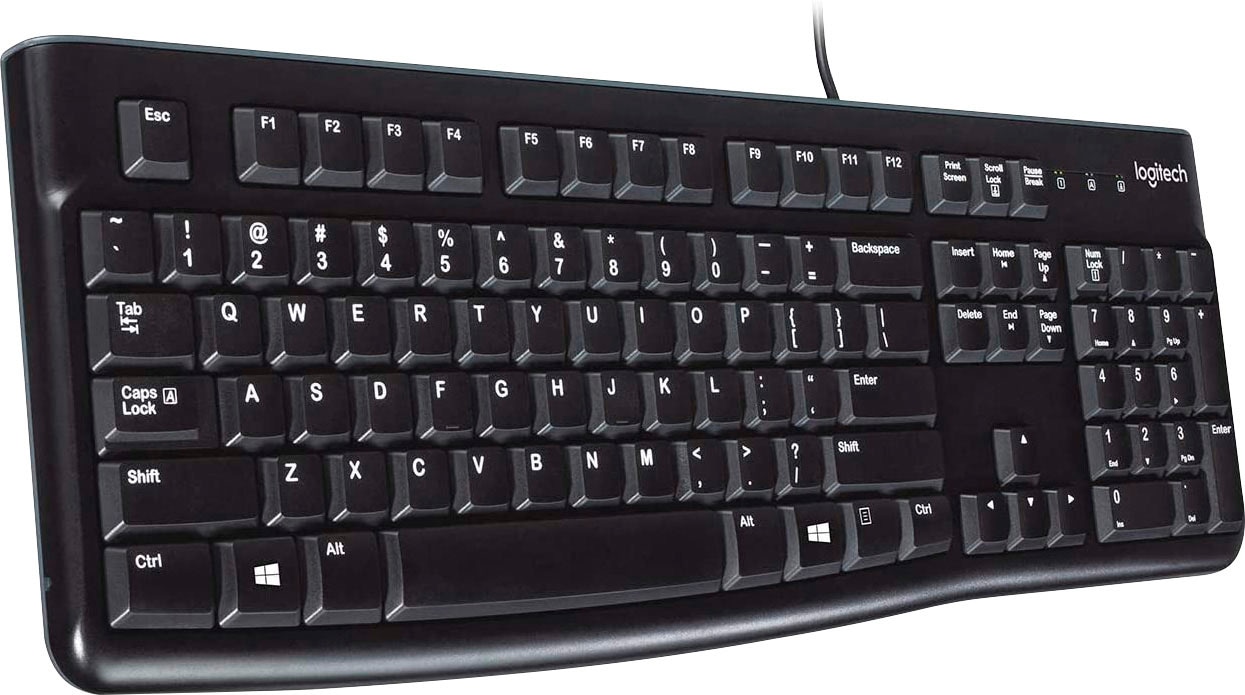 Logitech PC-Tastatur »Keyboard K120 - DE-Layout«, (Ziffernblock), Nummernblock