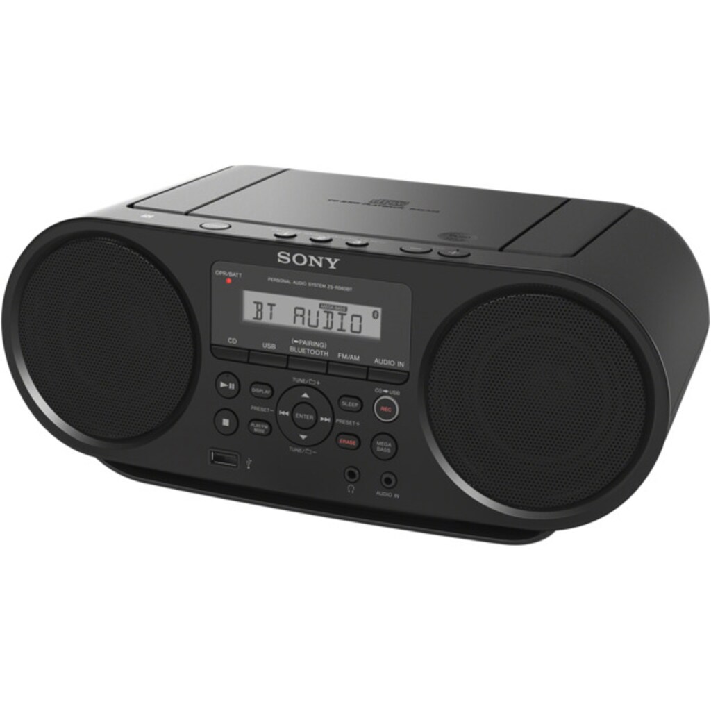 Sony Boombox »ZS-RS60BT«, (Bluetooth-NFC AM-Tuner-FM-Tuner-UKW mit RDS 4 W)