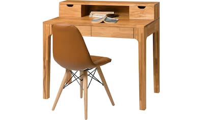 andas Schreibtisch »Marsens«, aus schönem massivem Eichenholz, 4 Schubladen, mit einem... kaufen
