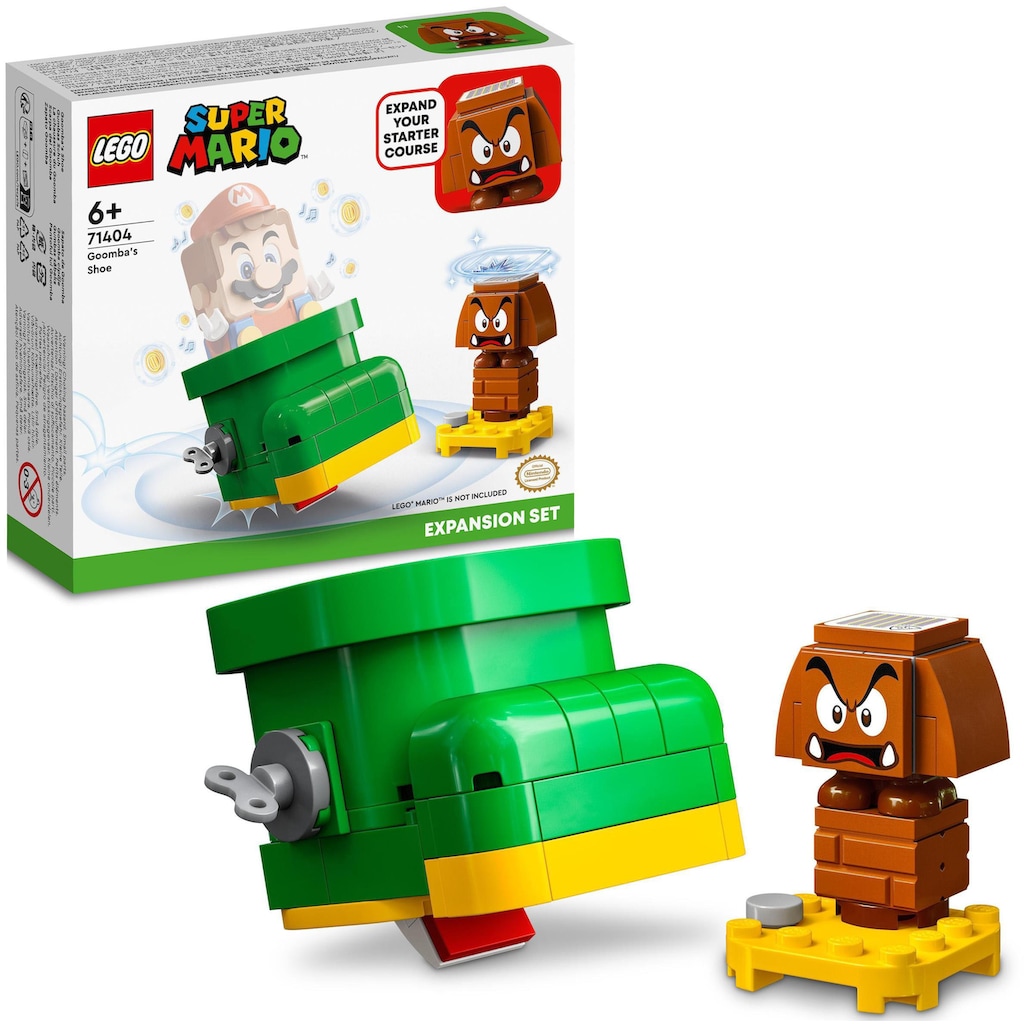 LEGO® Konstruktionsspielsteine »Gumbas Schuh – Erweiterungsset (71404), LEGO® Super Mario«, (76 St.)