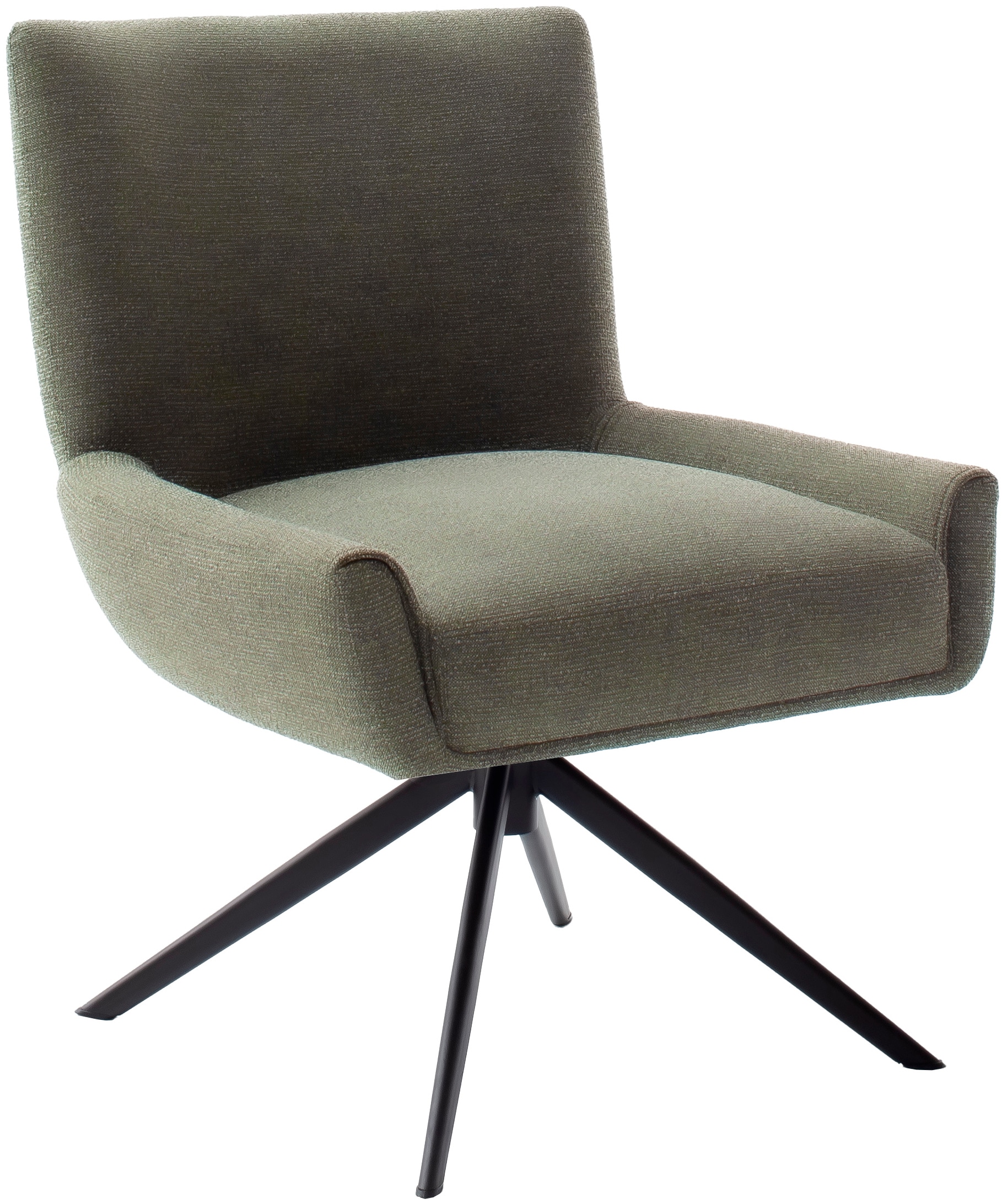 MCA furniture 4-Fußstuhl »WILSON Esszimmerstuhl, Armlehnstuhl, Polsterstuhl, modern«, (Set), 1 St., Flachgewebe, Stuhl, Armlehnenstuhl, drehbar, Taschenfederkern, belastbar 160 kg,XXL