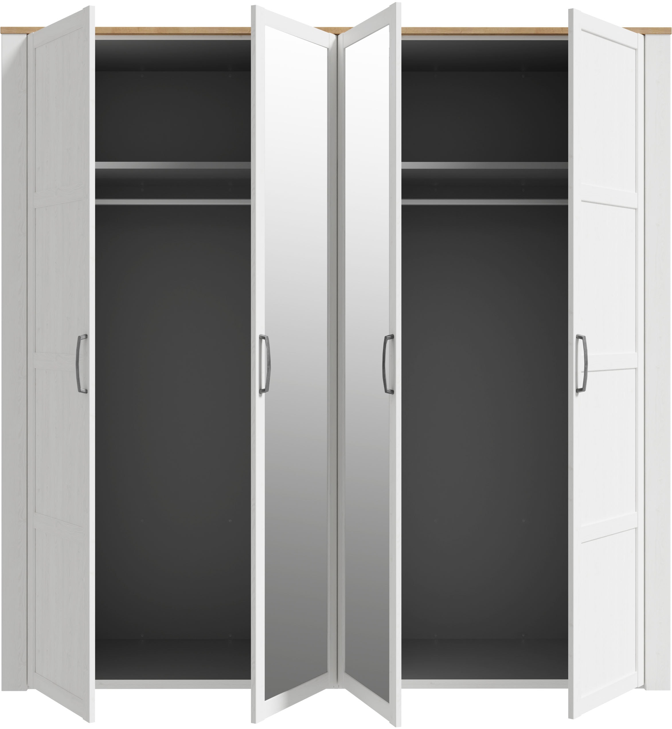 FORTE Kleiderschrank »Bohol« Höhe 214 cm, Spiegeltüre, SoftClose