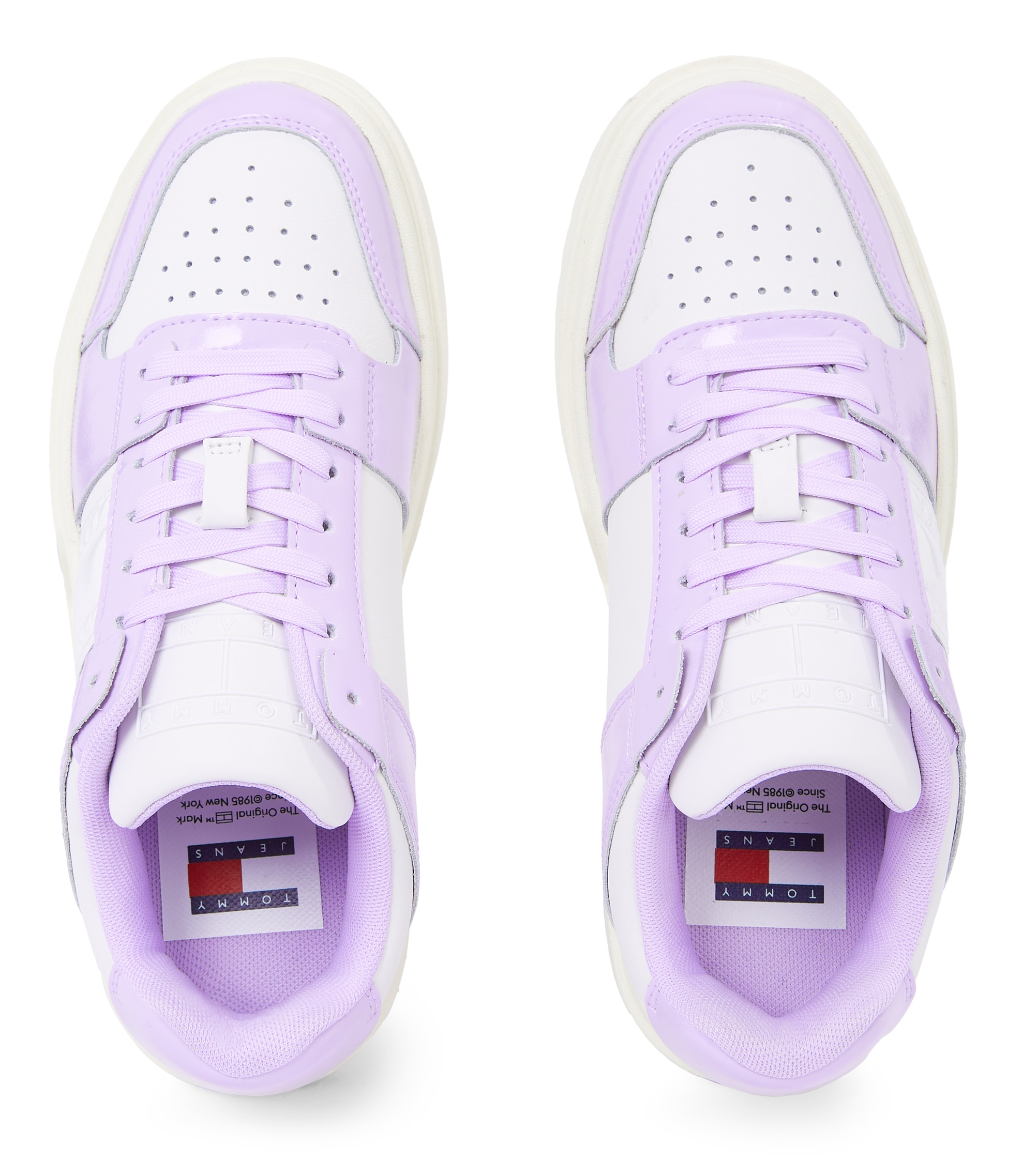 Tommy Jeans Plateausneaker »THE BROOKLYN PATENT«, mit Kontrastbesatz, Freizeitschuh, Halbschuh, Schnürschuh