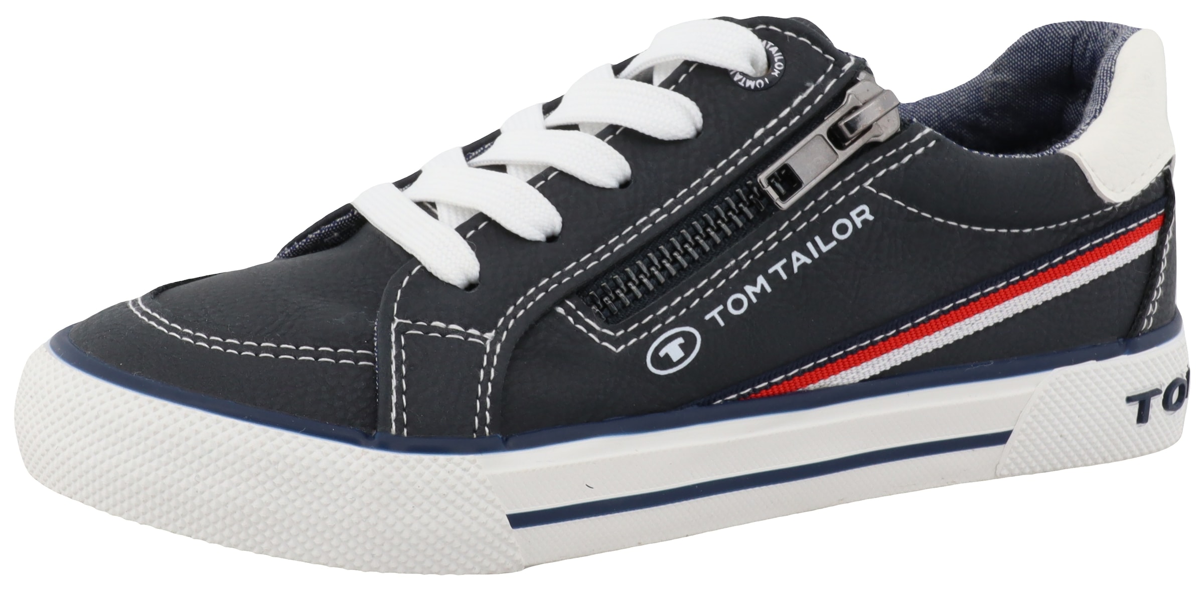 TOM TAILOR Sneaker, mit gepolstertem Schaftrand, Freizeitschuh, Halbschuh, Schnürschuh